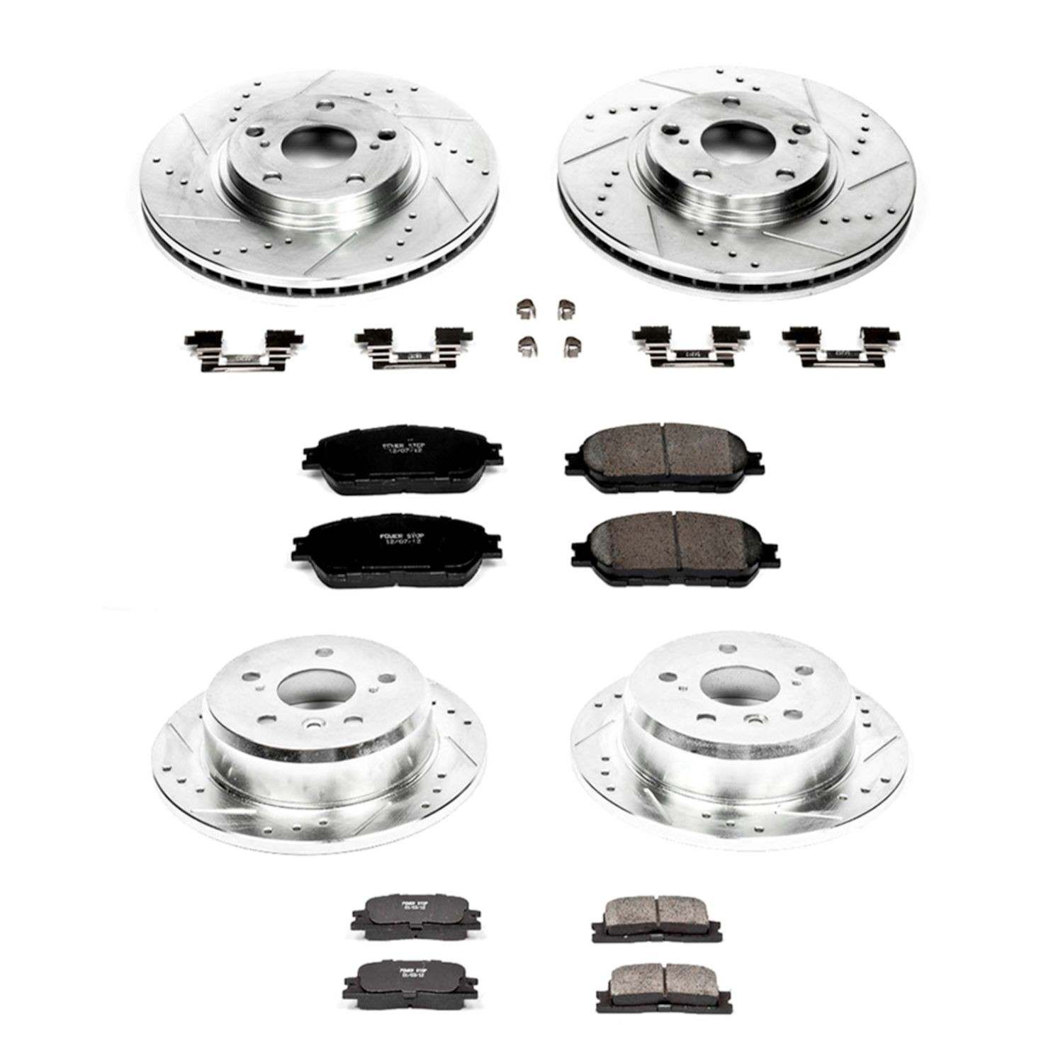 Power Stop 04-06 Lexus ES330 Front & Rear Z23 Evolution Sport Brake Kit
