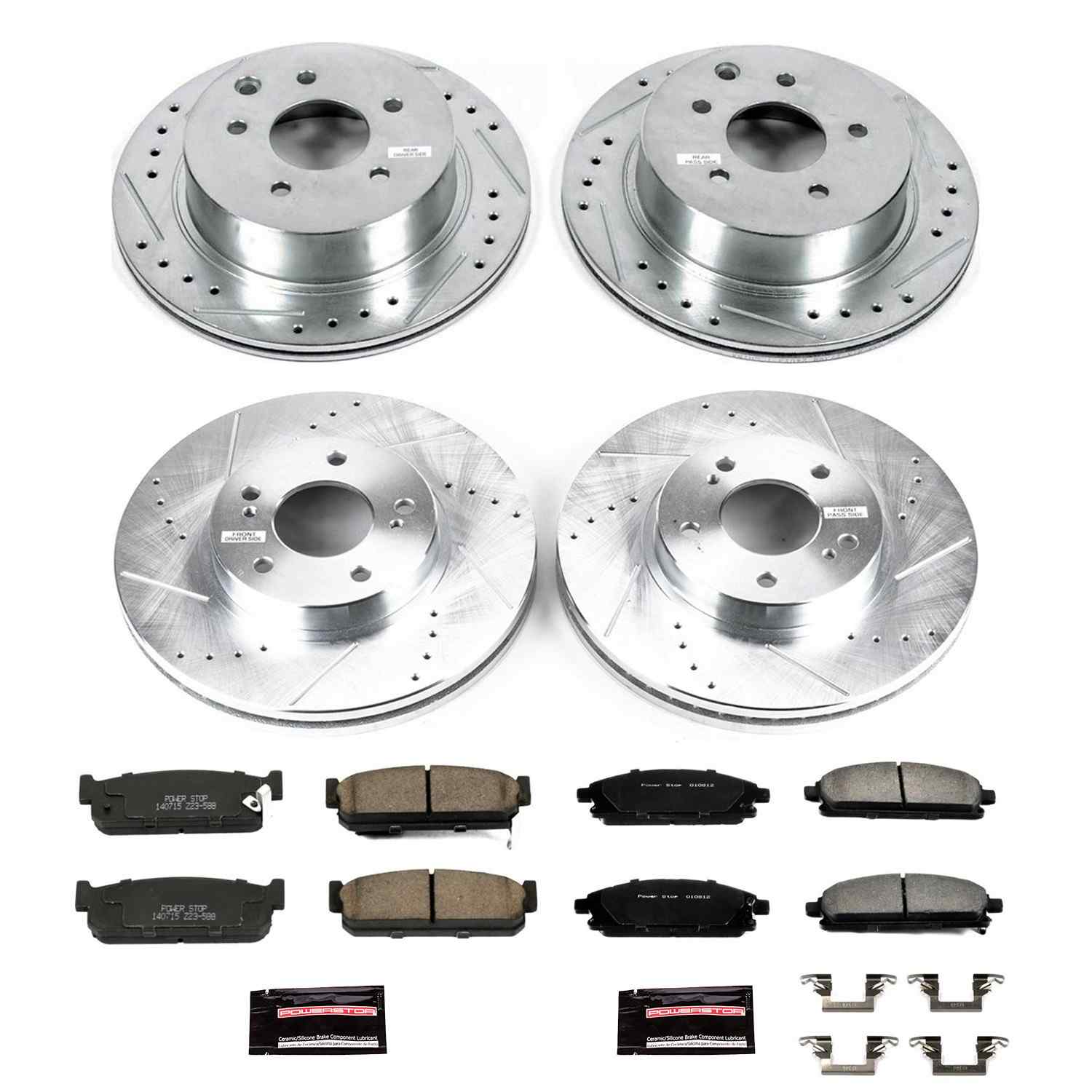 Power Stop 97-01 Infiniti Q45 Front & Rear Z23 Evolution Sport Brake Kit