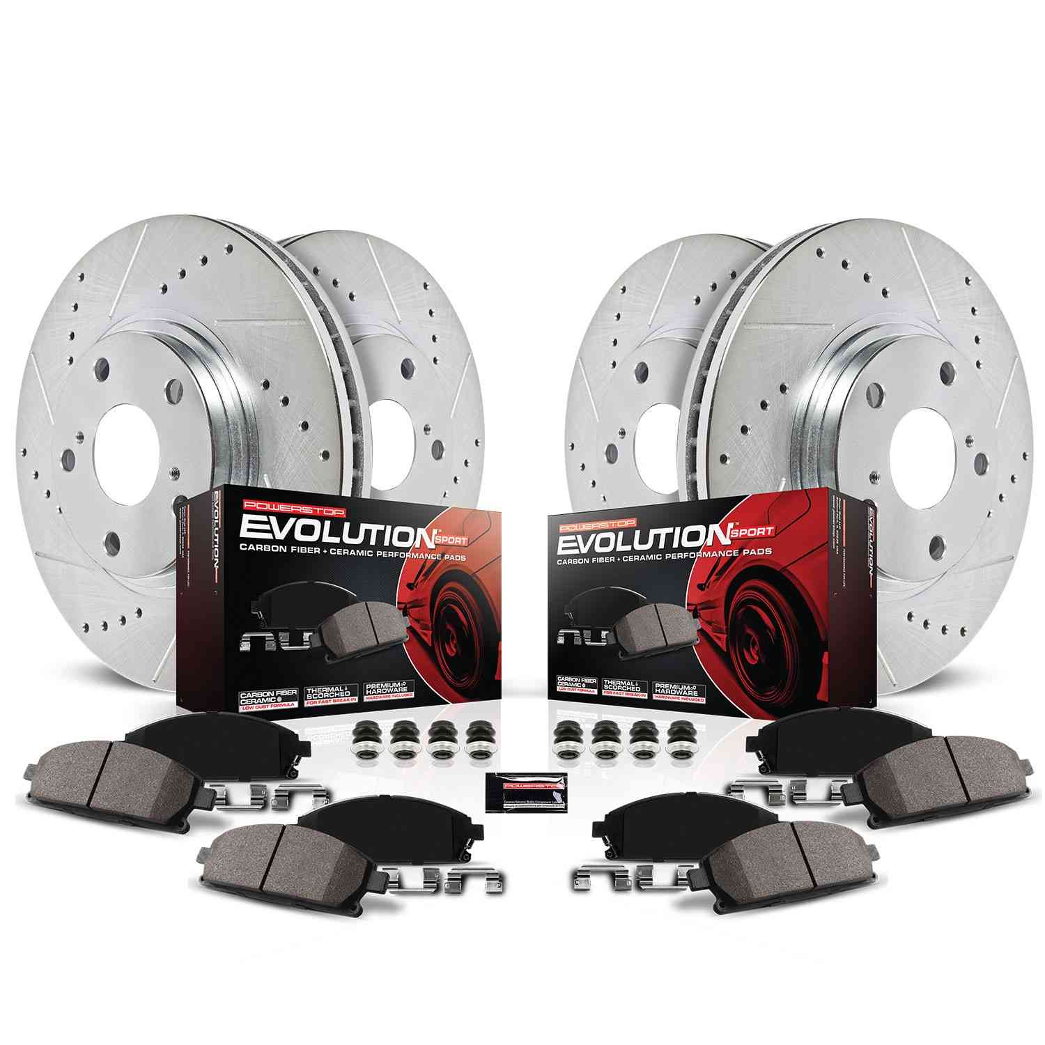 Power Stop 97-01 Infiniti Q45 Front & Rear Z23 Evolution Sport Brake Kit
