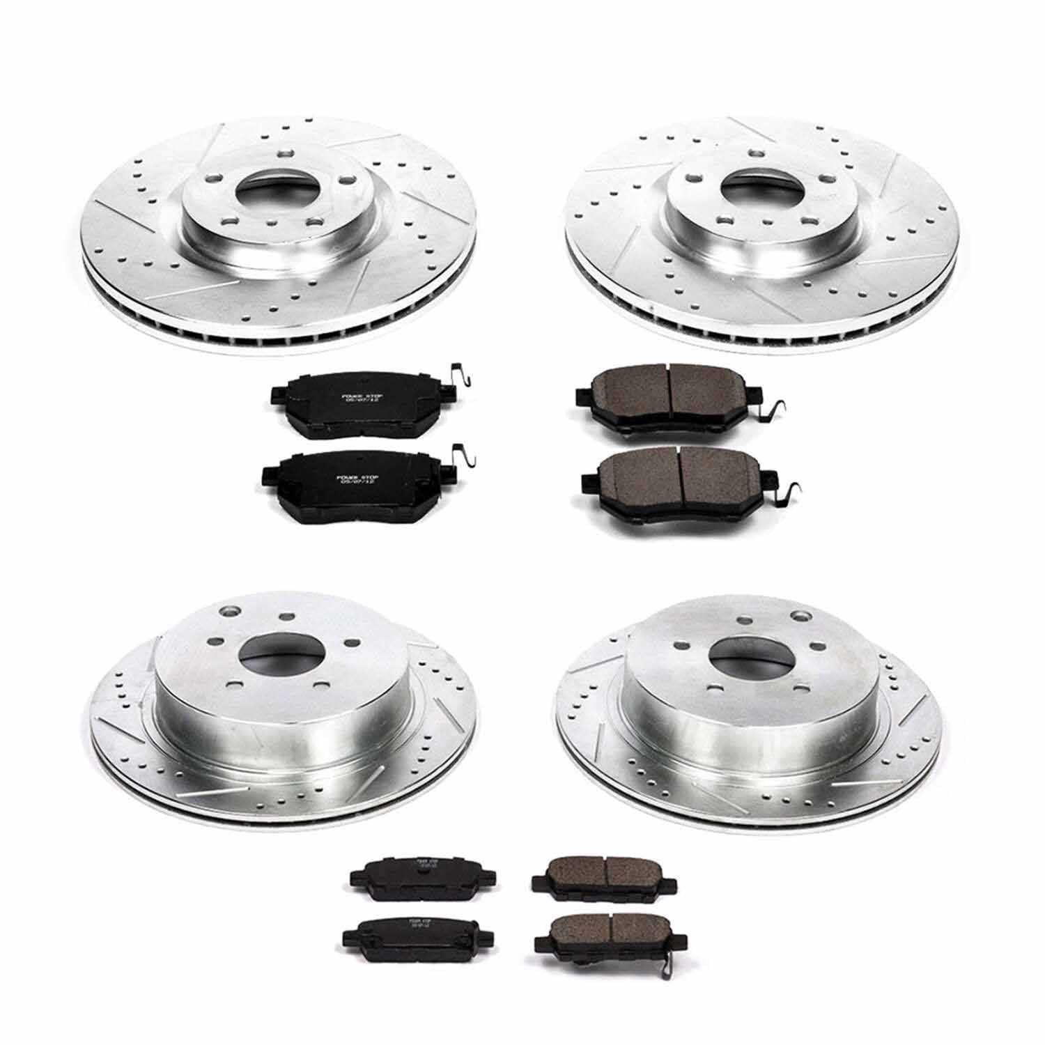 Power Stop 06-07 Nissan Murano Front & Rear Z23 Evolution Sport Brake Kit