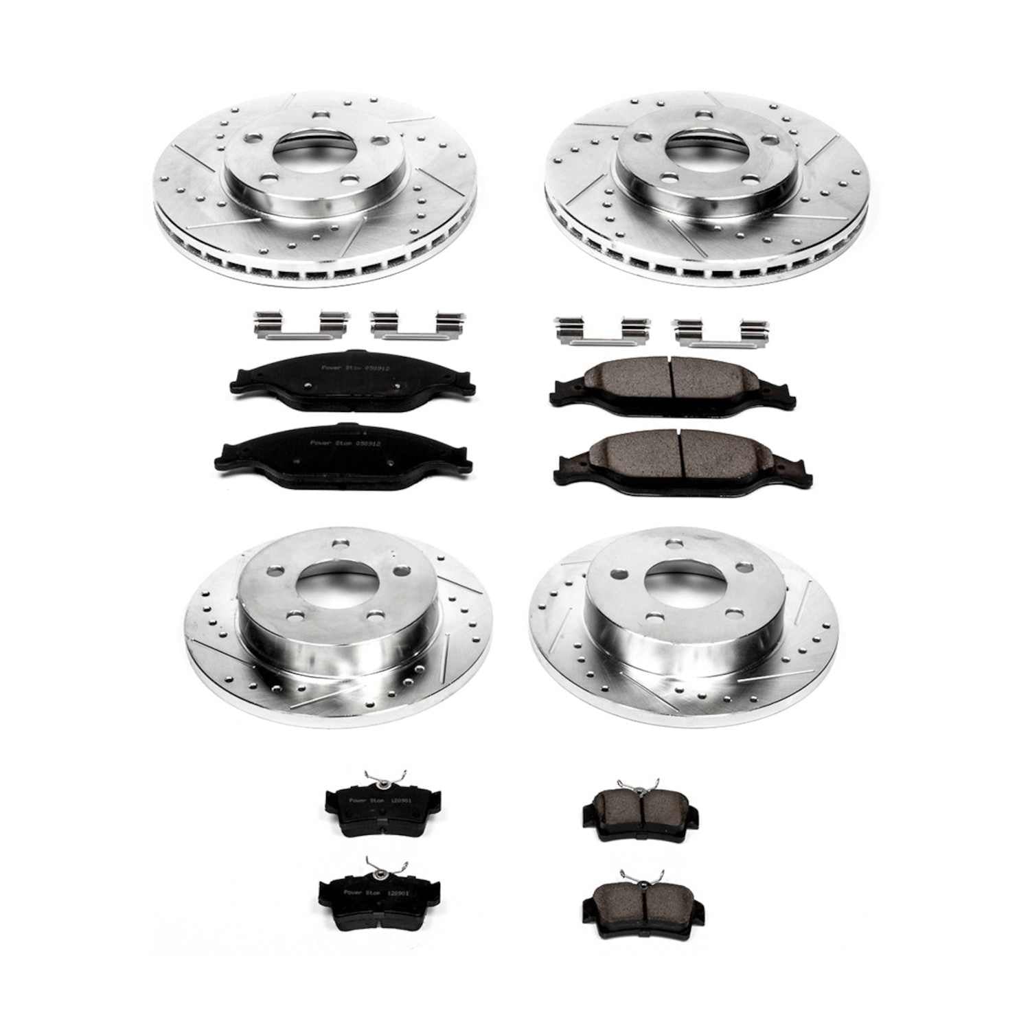 Power Stop 99-04 Ford Mustang Front & Rear Z23 Evolution Sport Brake Kit