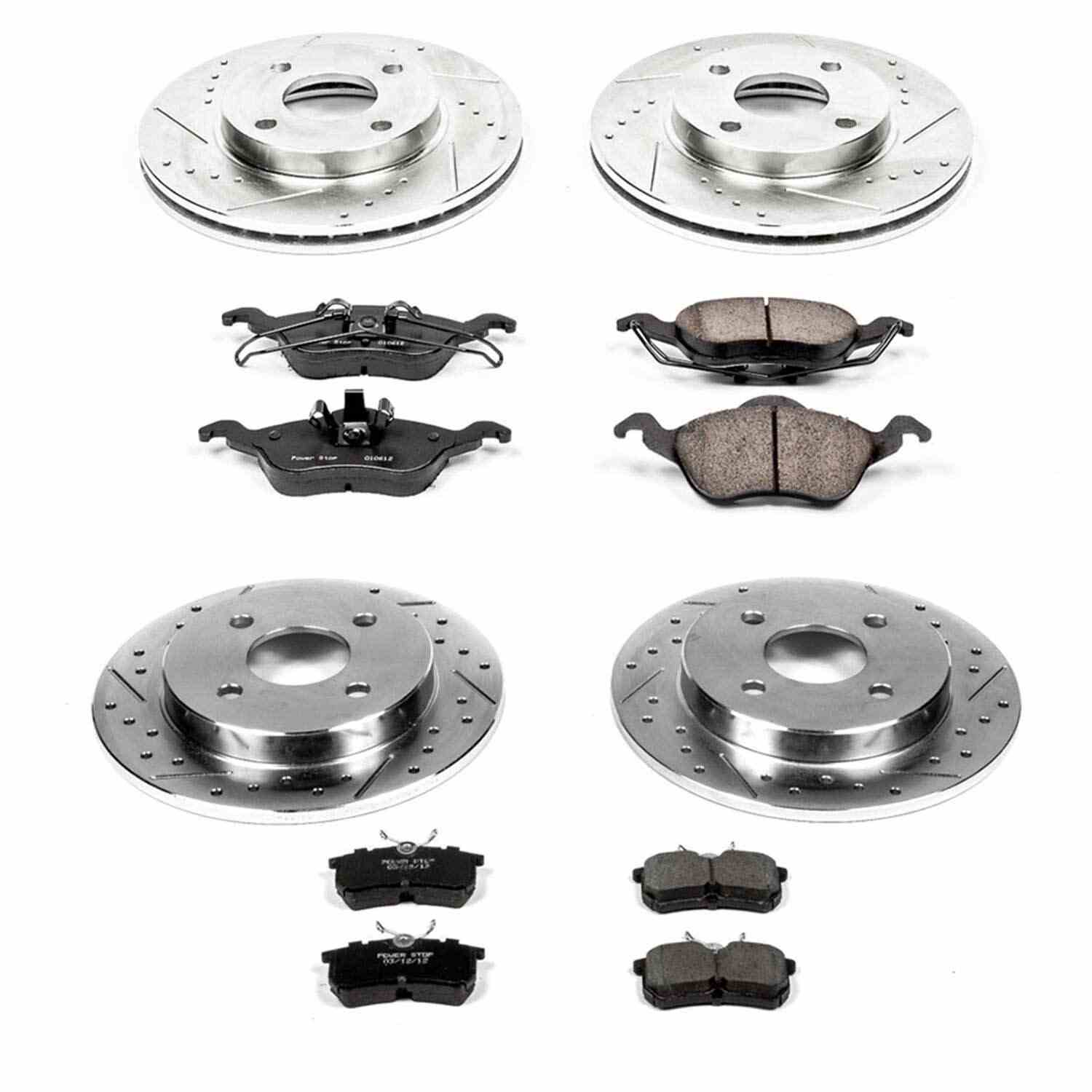 Power Stop 01-04 Ford Focus Front & Rear Z23 Evolution Sport Brake Kit