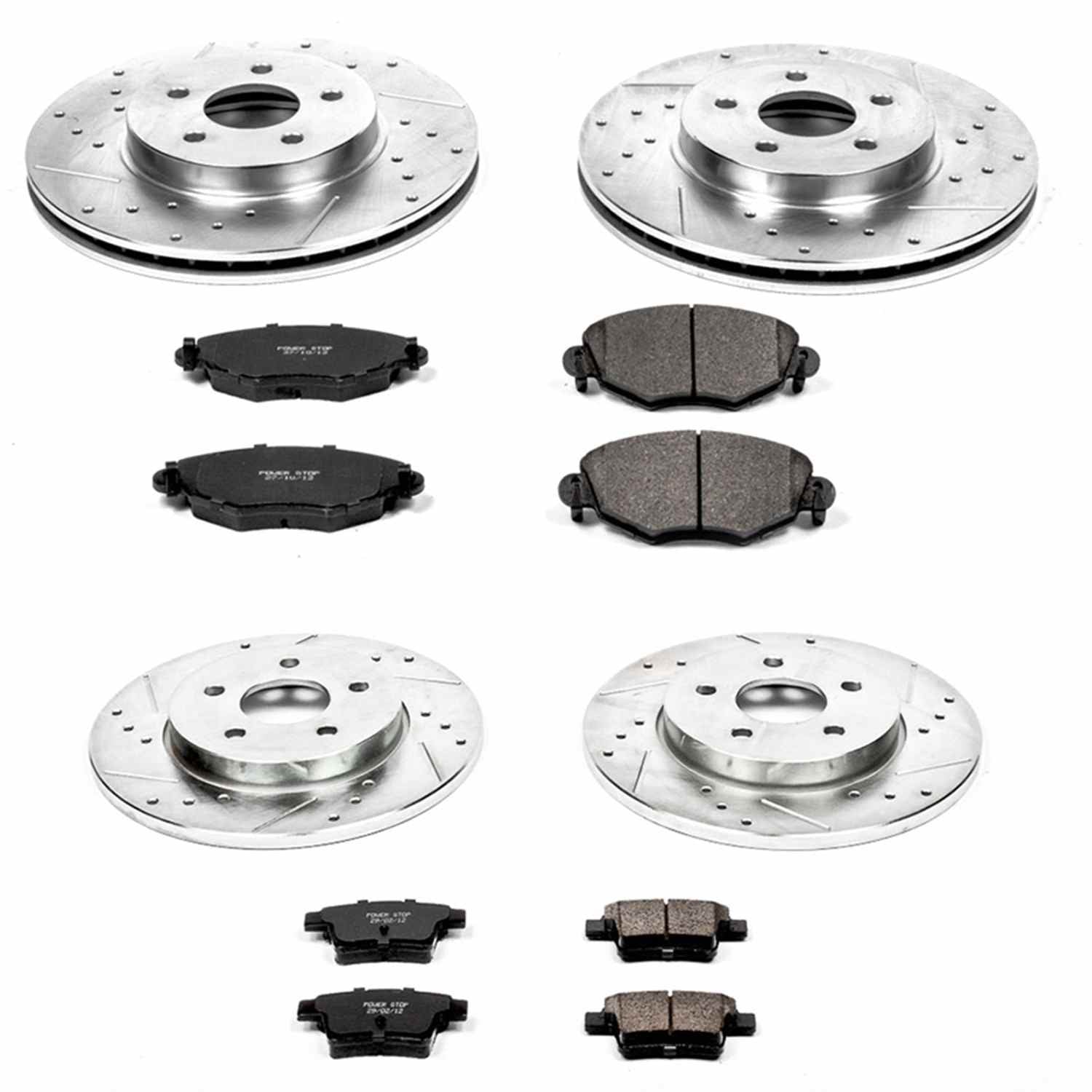Power Stop 05-08 Jaguar X-Type Front & Rear Z23 Evolution Sport Brake Kit