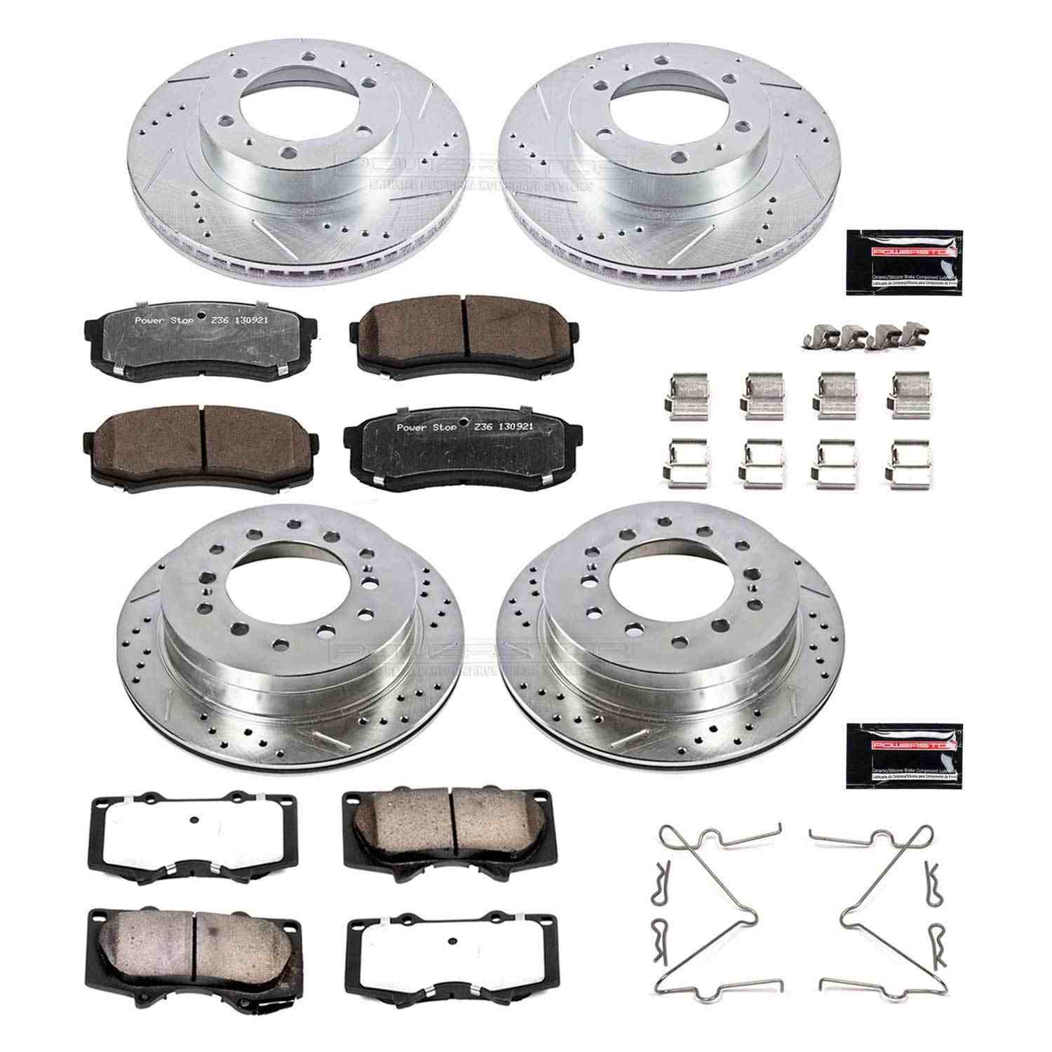 Power Stop 03-09 Toyota 4Runner Front & Rear Z36 Truck & Tow Brake Kit