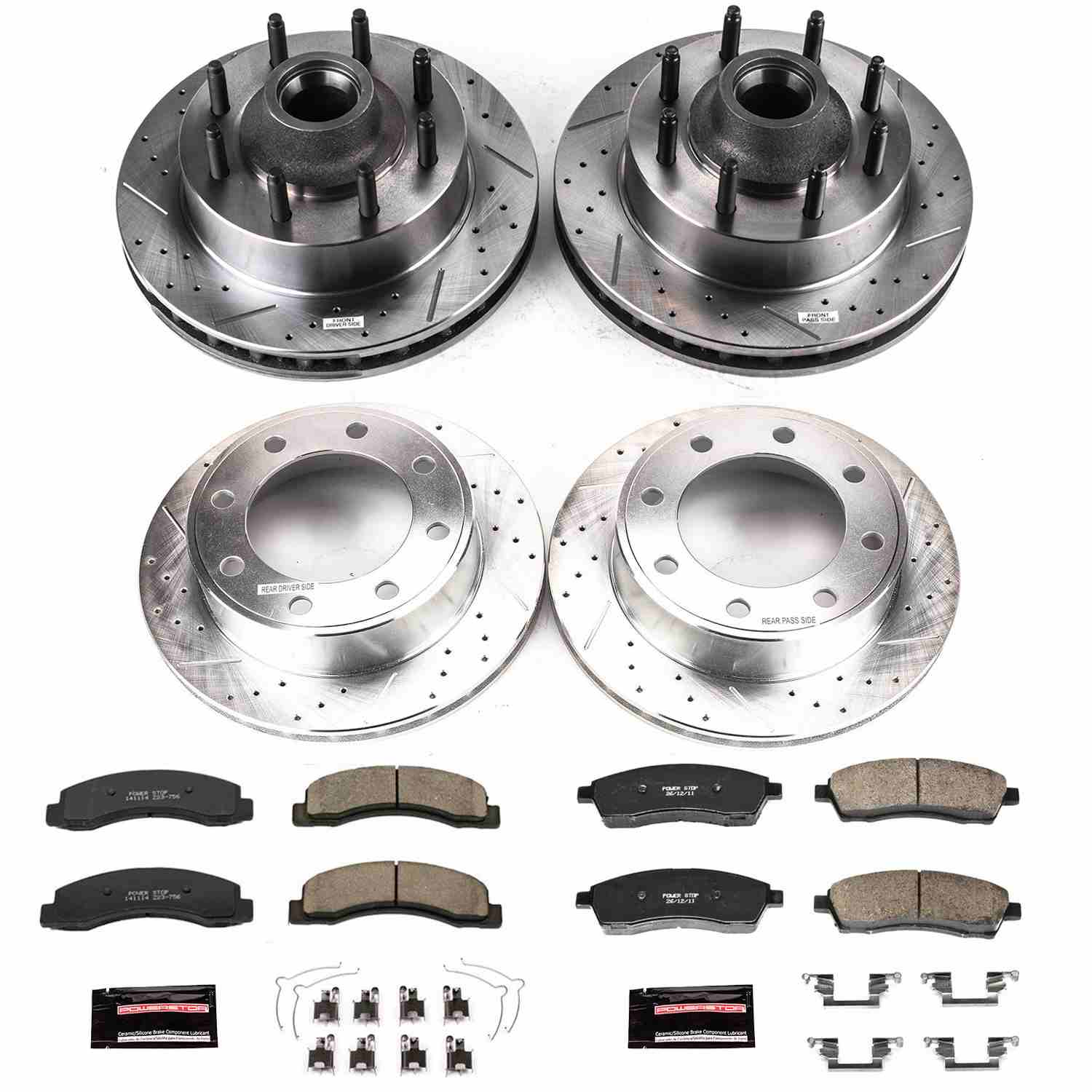 Power Stop 03-05 Ford Excursion Front & Rear Z23 Evolution Brake Kit