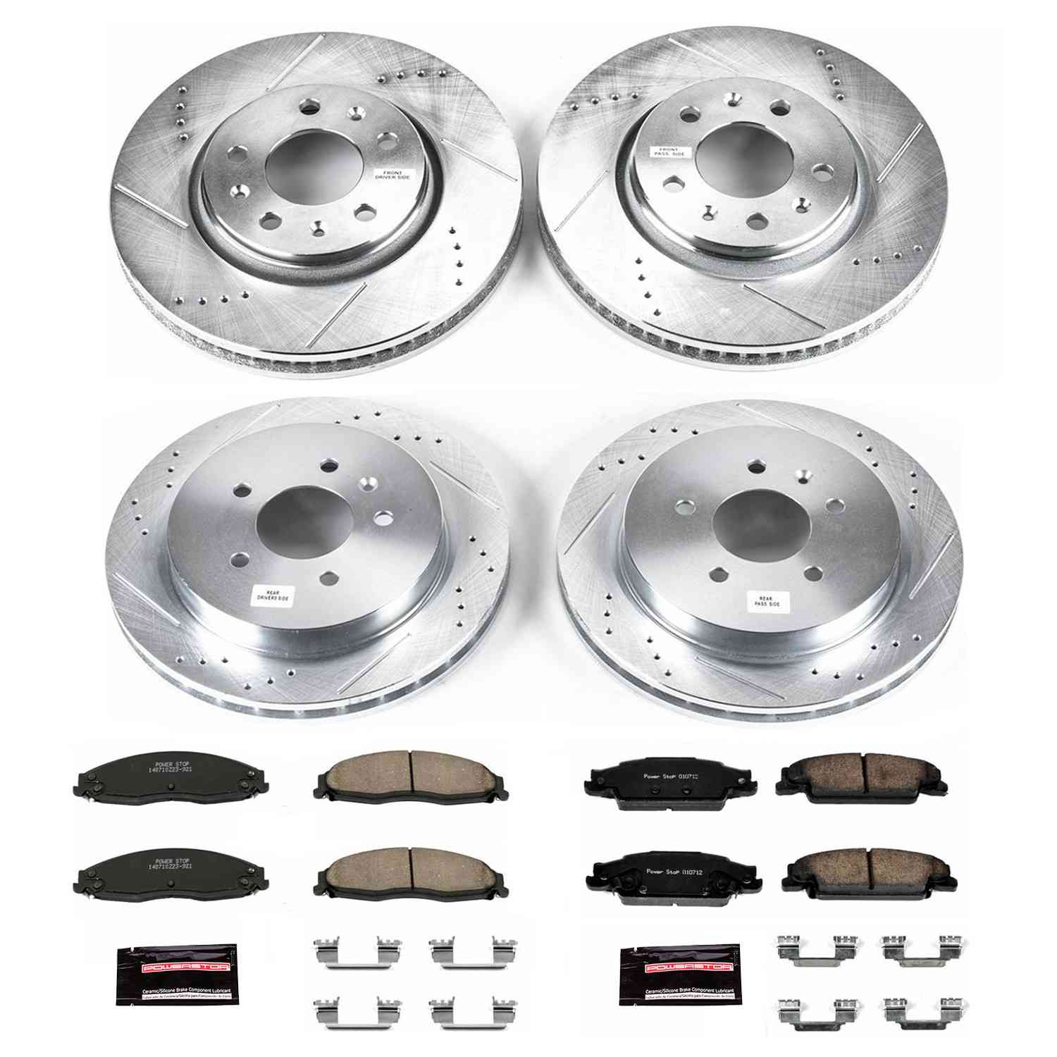 Power Stop 03-05 Cadillac CTS Front & Rear Z23 Evolution Sport Brake Kit
