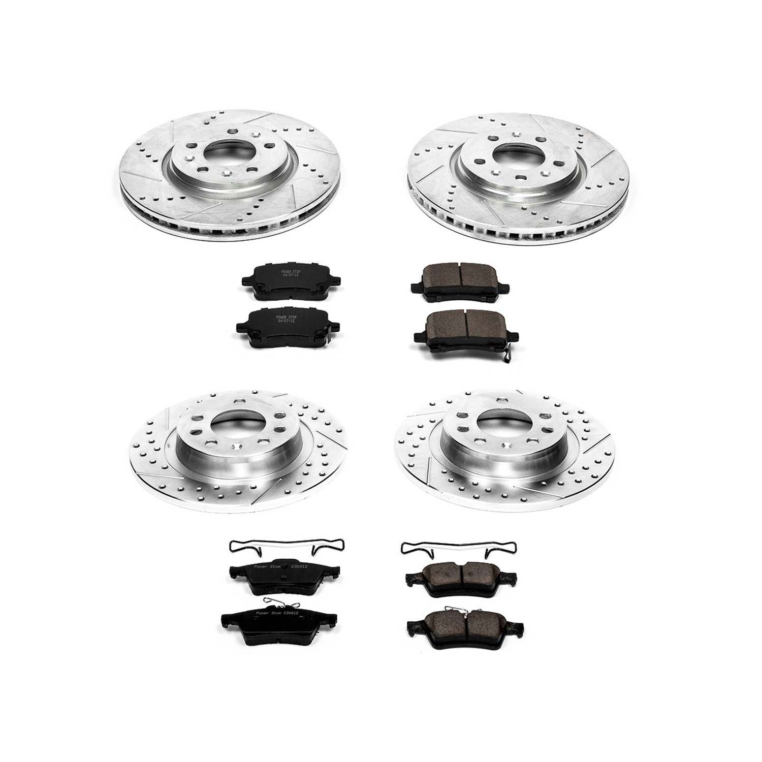 Power Stop 06-09 Pontiac Solstice Front & Rear Z23 Evolution Sport Brake Kit