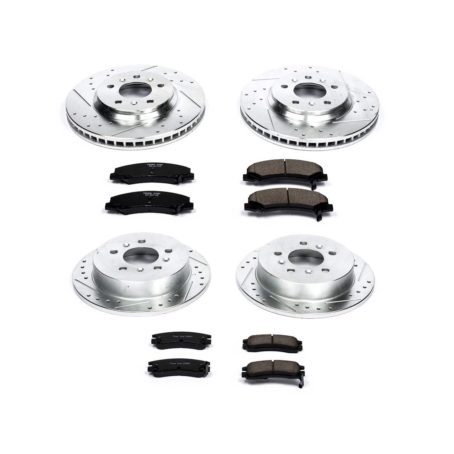 Power Stop 06-10 Chevrolet Impala Front & Rear Z23 Evolution Sport Brake Kit