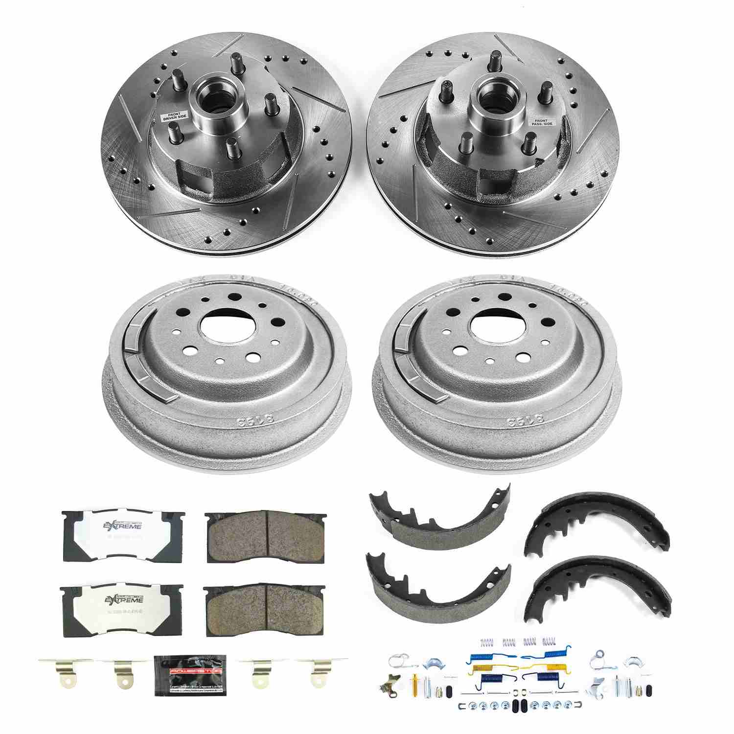 Power Stop 65-67 Ford Mustang Front and Rear Z26 Street Brake Kit