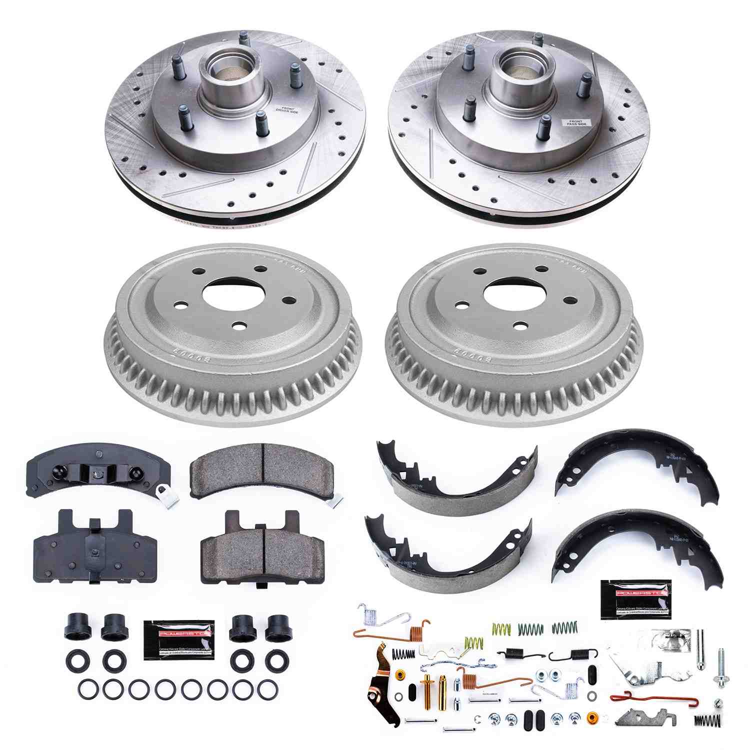 Power Stop 94-99 Dodge Ram 1500 Front & Rear Z23 Evolution Sport Brake Kit