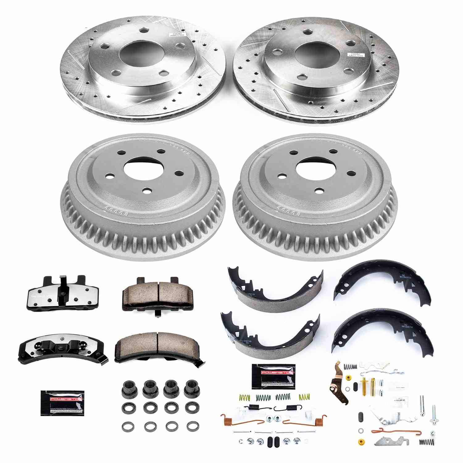 Power Stop 94-99 Dodge Ram 1500 Front & Rear Z36 Truck & Tow Brake Kit