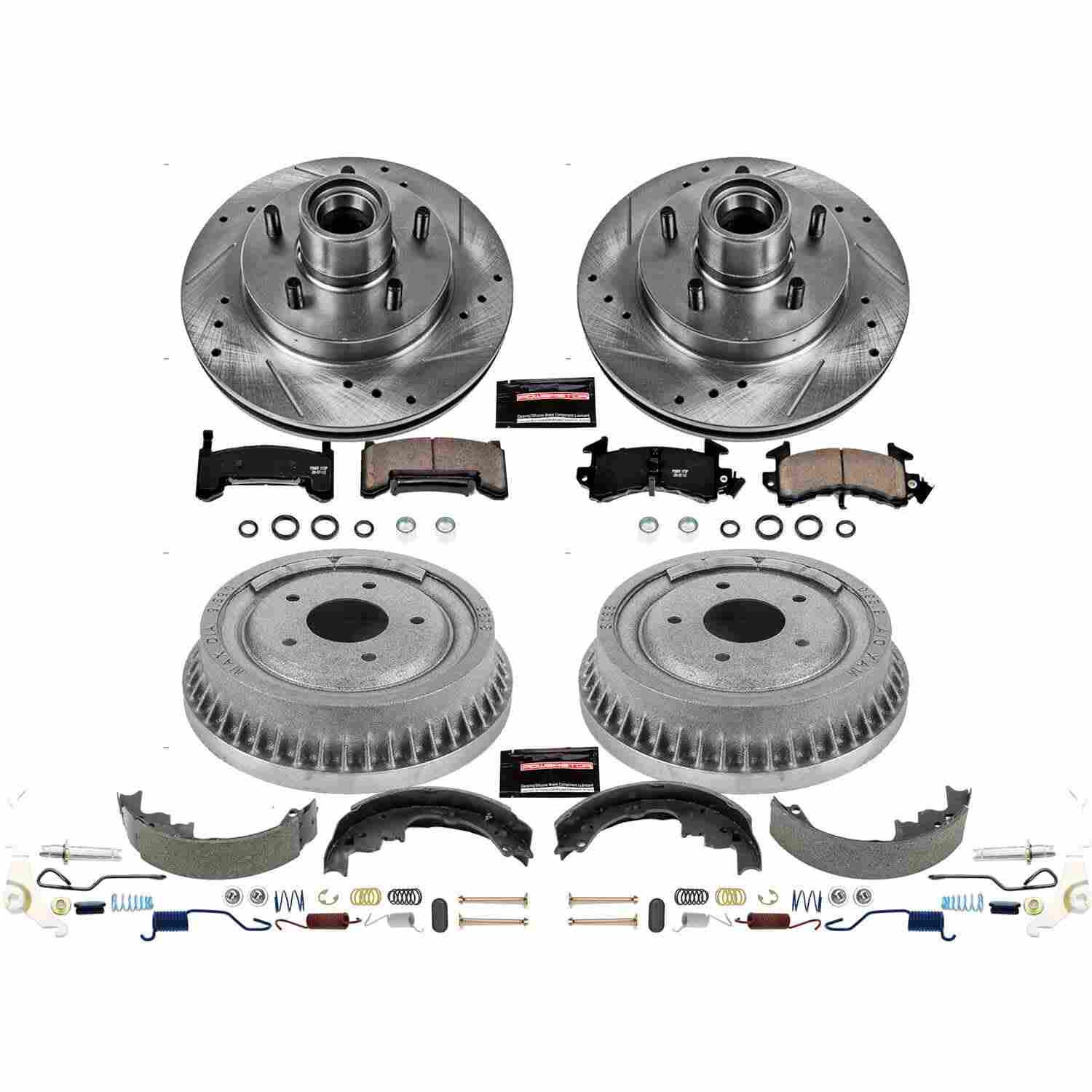 Power Stop 85-87 Buick Regal Front & Rear Z23 Evolution Sport Brake Kit