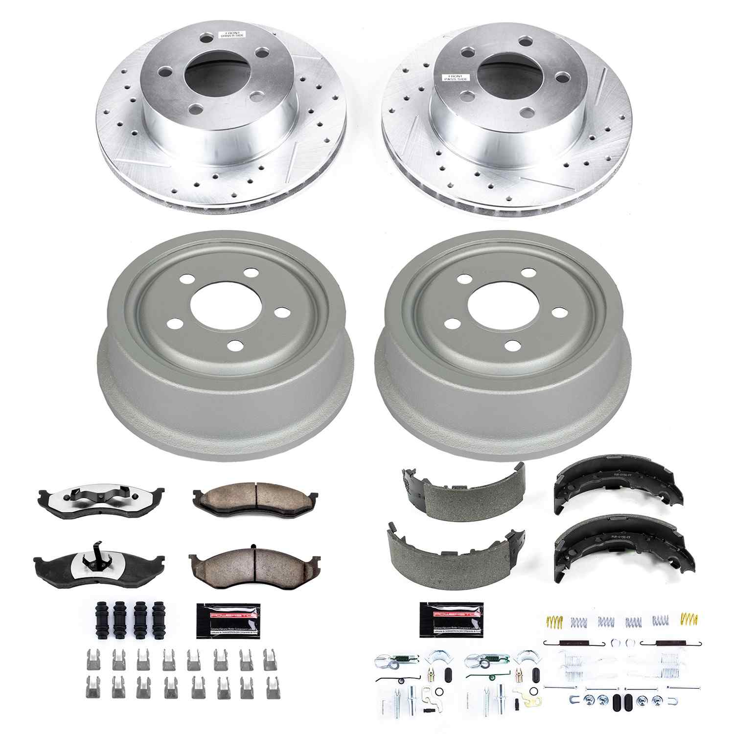 Power Stop 92-99 Jeep Cherokee Front & Rear Z36 Truck & Tow Brake Kit