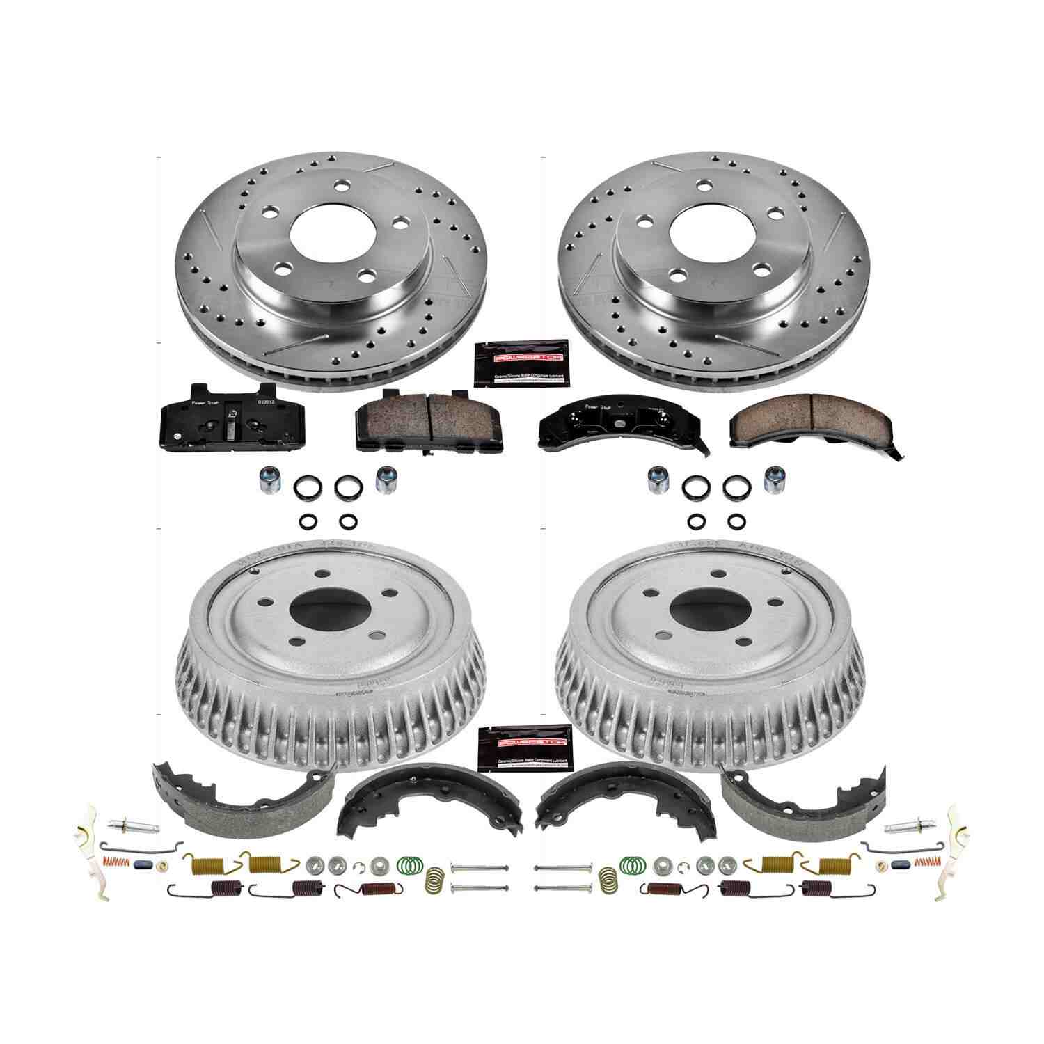 Power Stop 85-86 Cadillac DeVille Front & Rear Z23 Evolution Sport Brake Kit