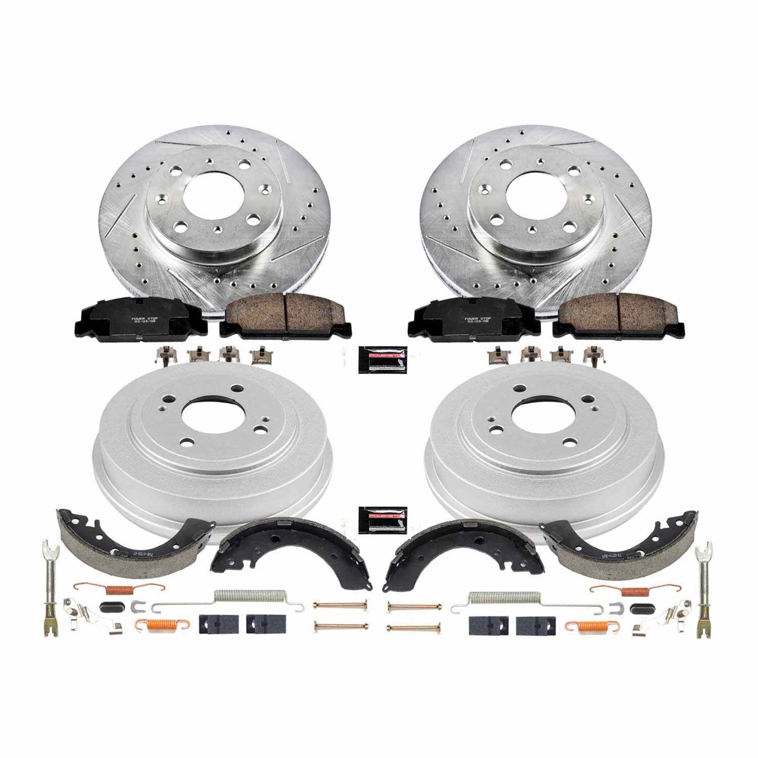 Power Stop 96-00 Honda Civic Front & Rear Z23 Evolution Sport Brake Kit