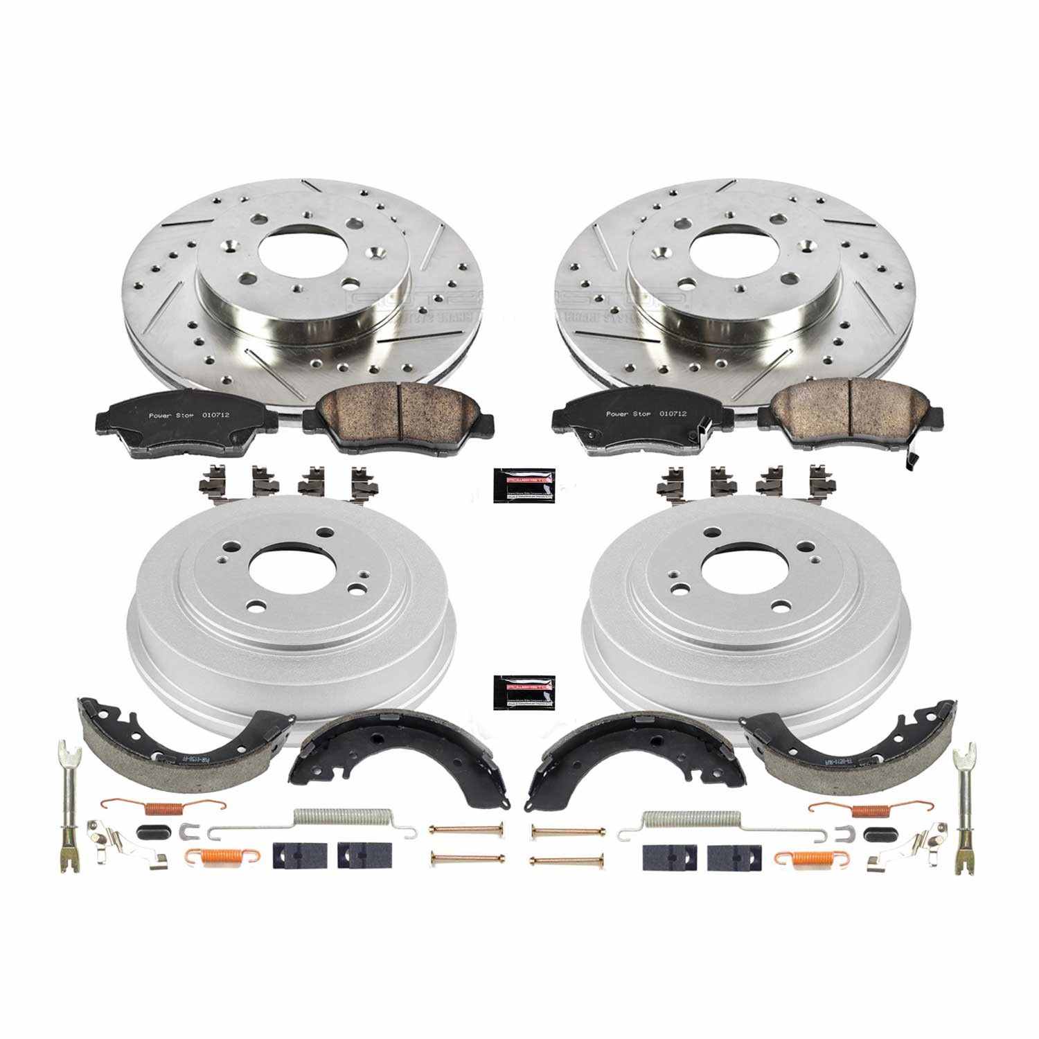 Power Stop 07-08 Honda Fit Front & Rear Z23 Evolution Sport Brake Kit