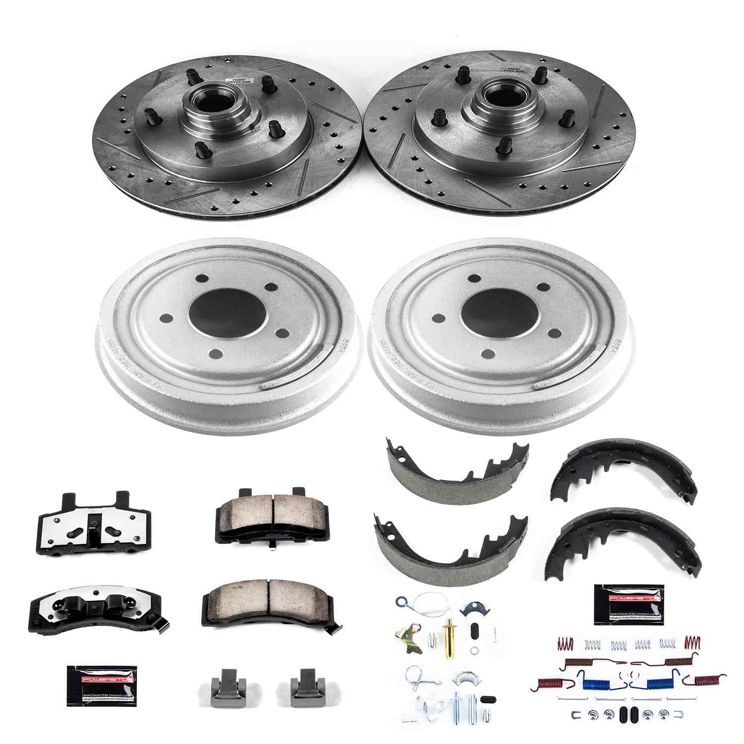 Power Stop 90-93 Ford E-150 Front & Rear Z36 Truck & Tow Brake Kit