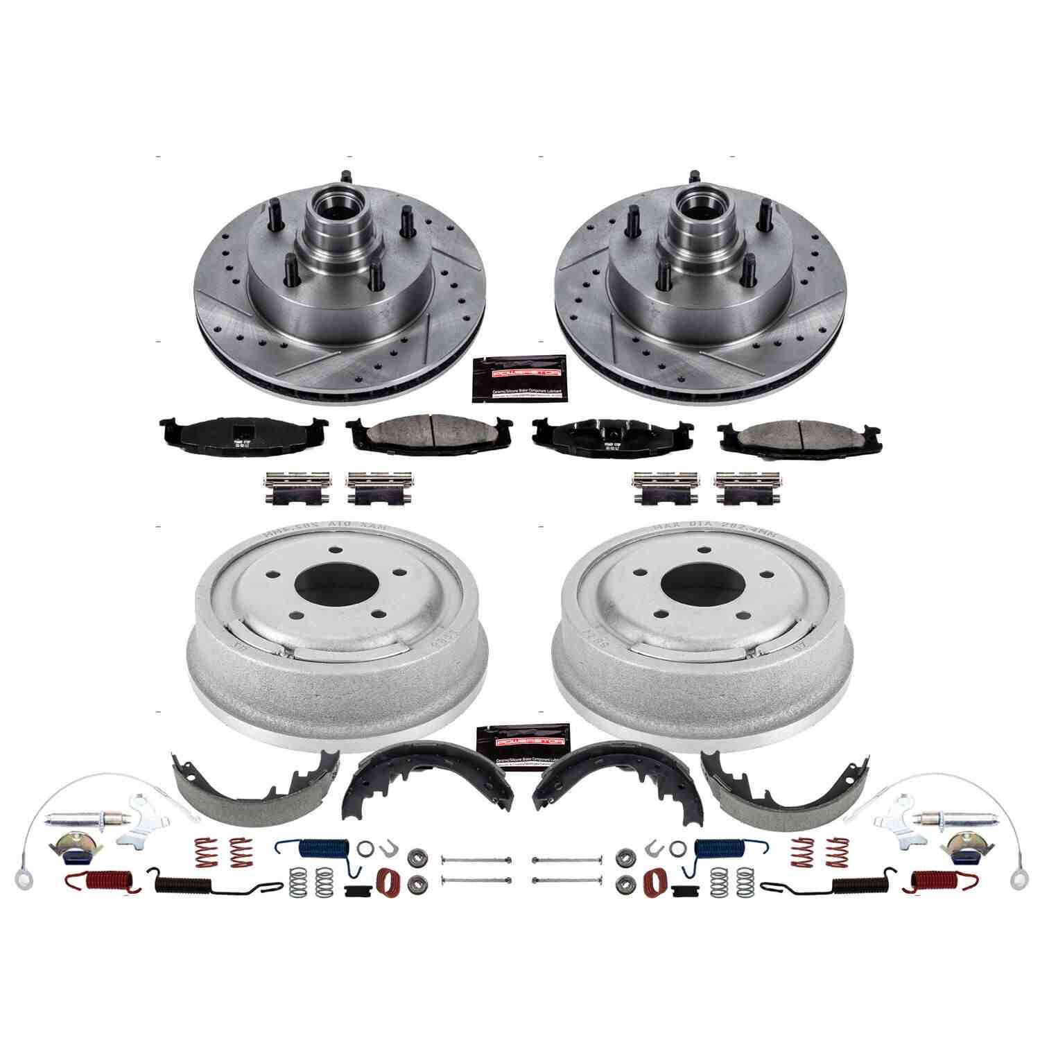 Power Stop 94-96 Ford E-150 Front & Rear Z23 Evolution Sport Brake Kit