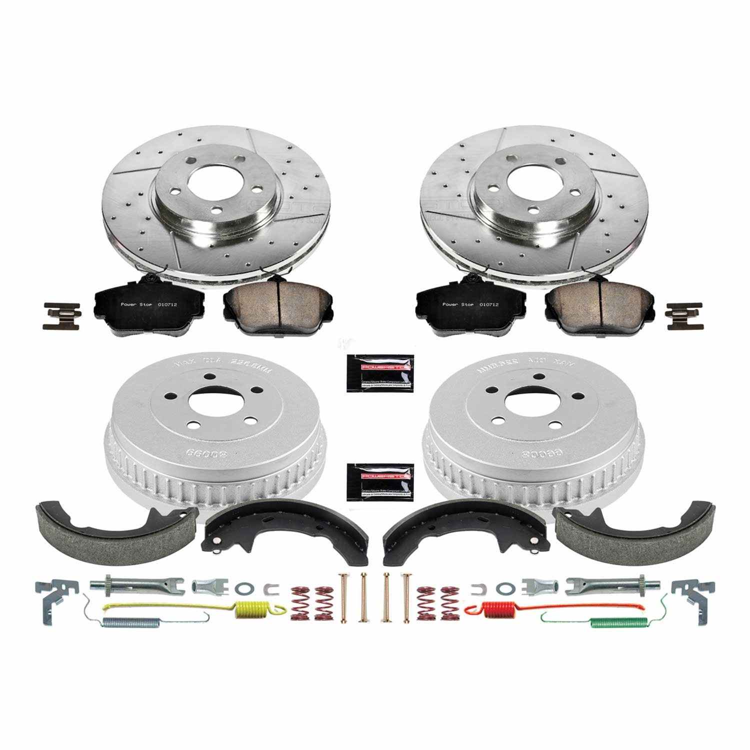 Power Stop 01-07 Ford Taurus Front & Rear Z23 Evolution Sport Brake Kit