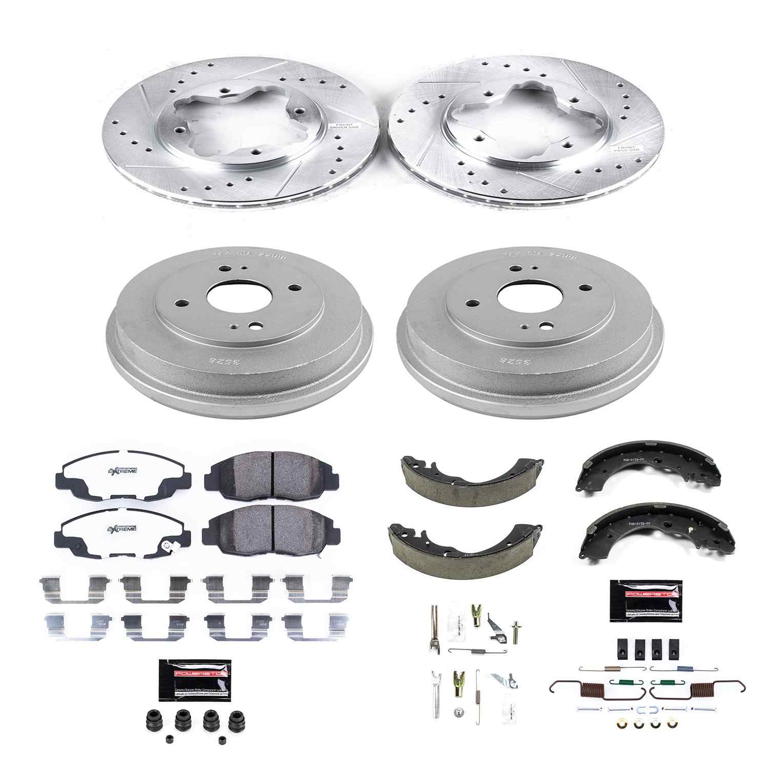 Power Stop 90-97 Honda Accord Front & Rear Z26 Street Warrior Brake Kit