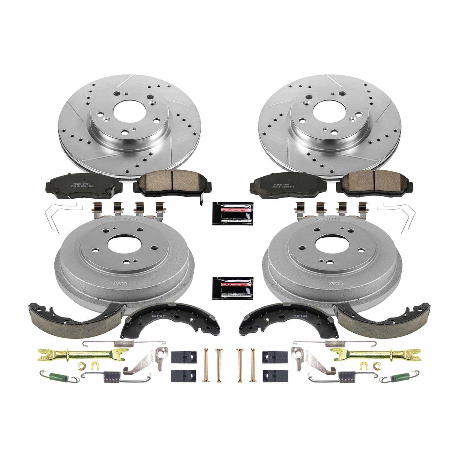 Power Stop 12-15 Honda Civic Front & Rear Z23 Evolution Sport Brake Kit