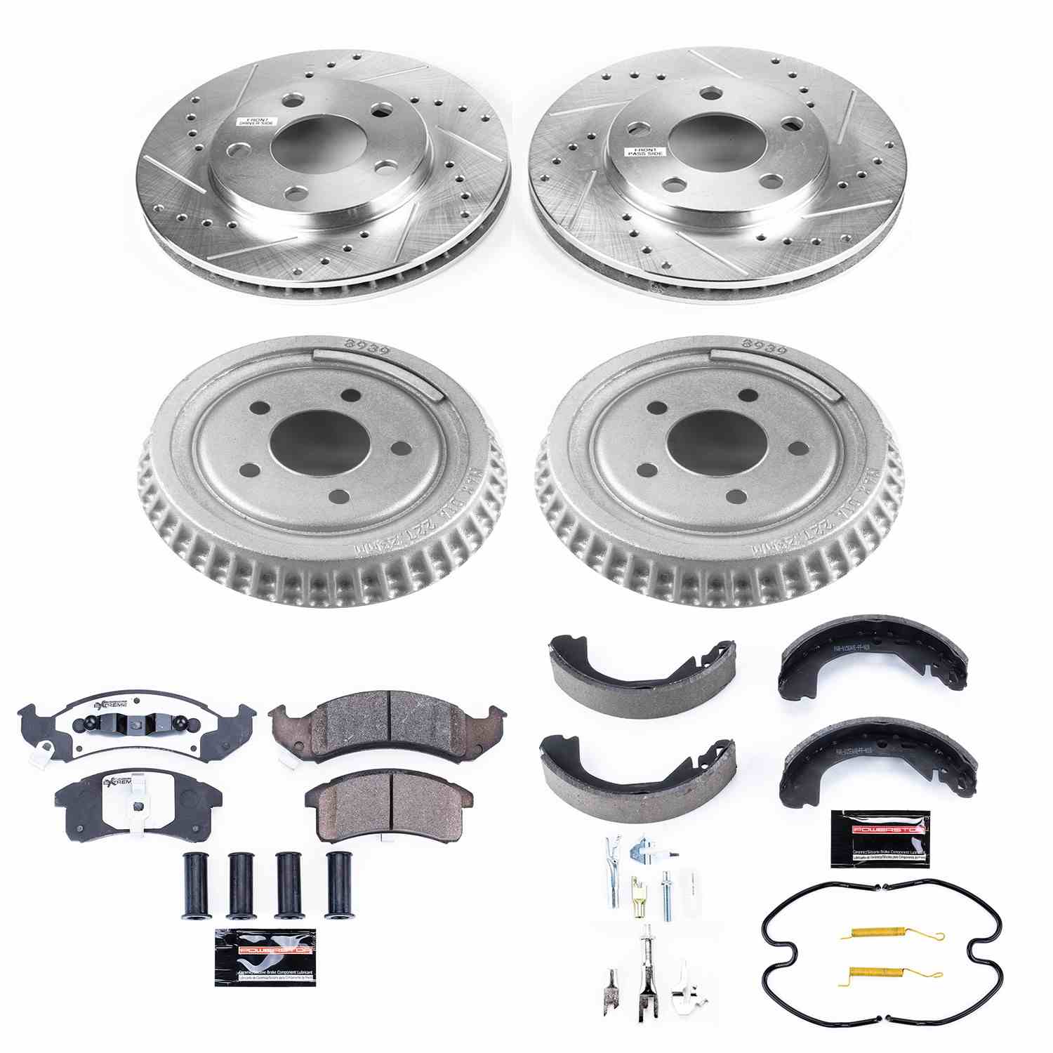 Power Stop 94-99 Buick LeSabre Front & Rear Z26 Street Warrior Brake Kit