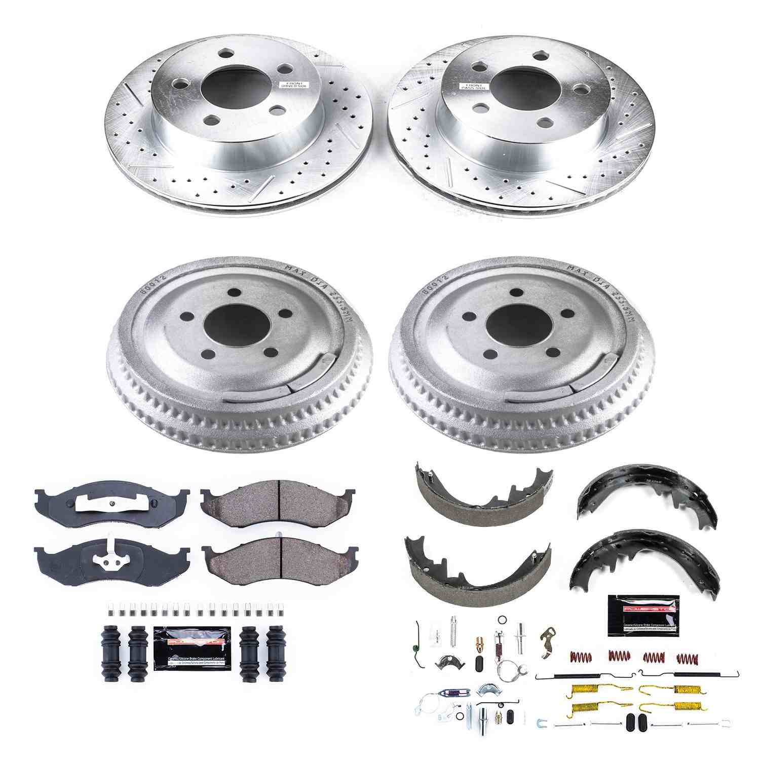 Power Stop 99-01 Jeep Cherokee Front & Rear Z23 Evolution Sport Brake Kit
