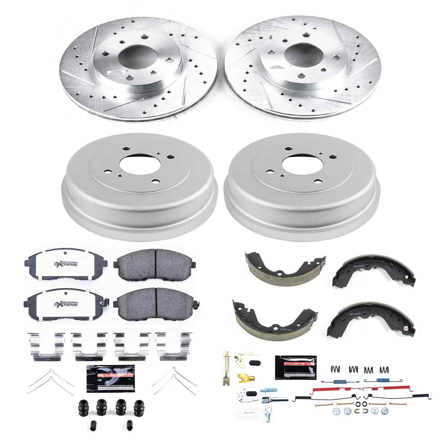 Power Stop 93-99 Nissan Altima Front & Rear Z26 Street Warrior Brake Kit