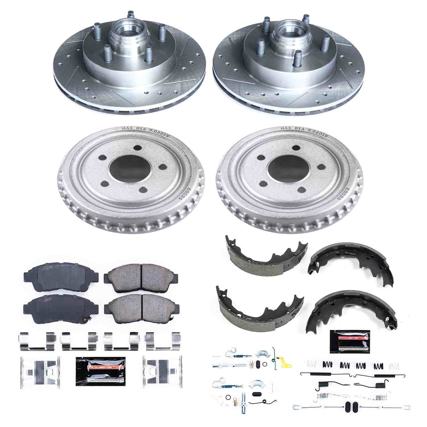 Power Stop 98-02 Ford Ranger Front & Rear Z23 Evolution Sport Brake Kit
