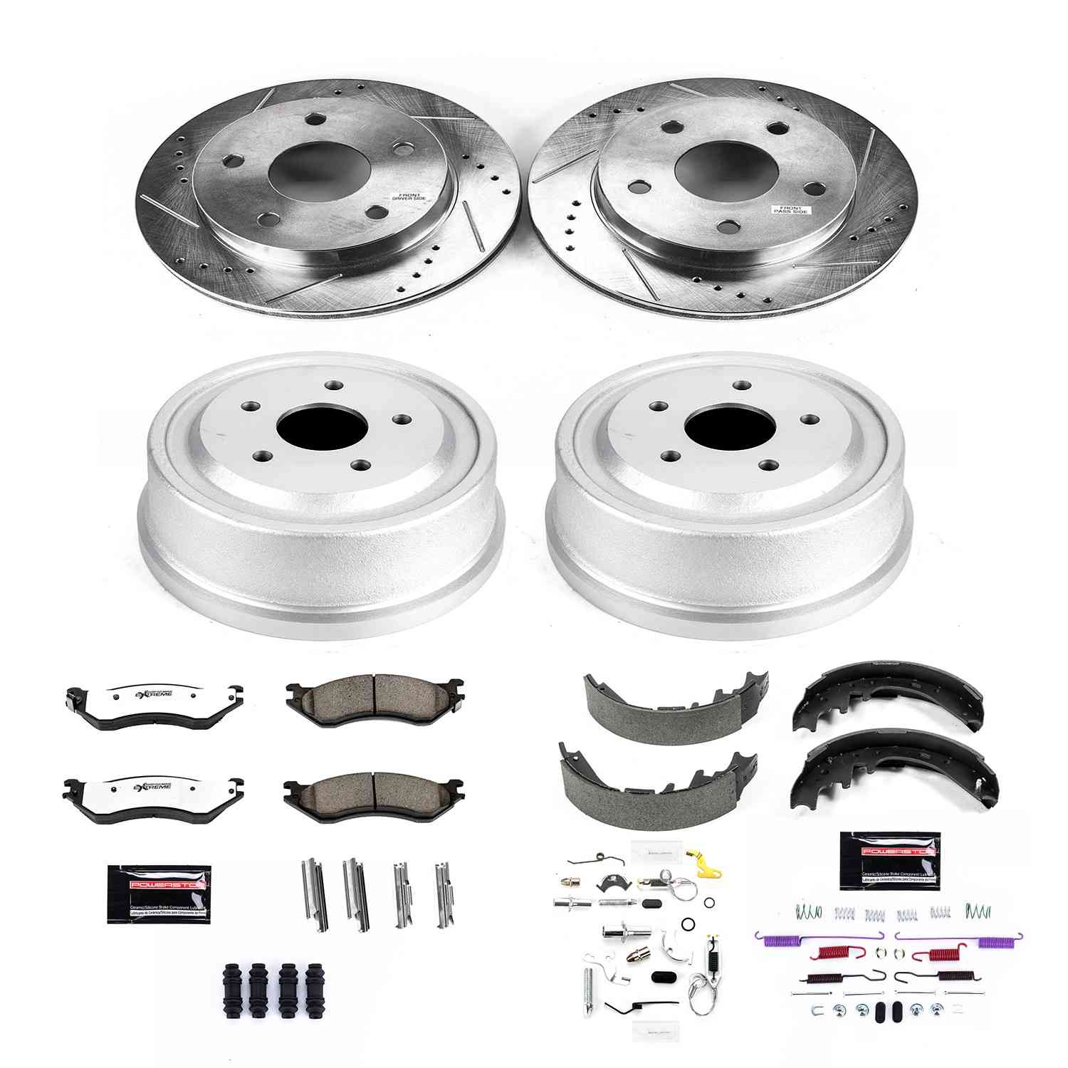 Power Stop 00-01 Dodge Ram 1500 Front & Rear Z36 Truck & Tow Brake Kit