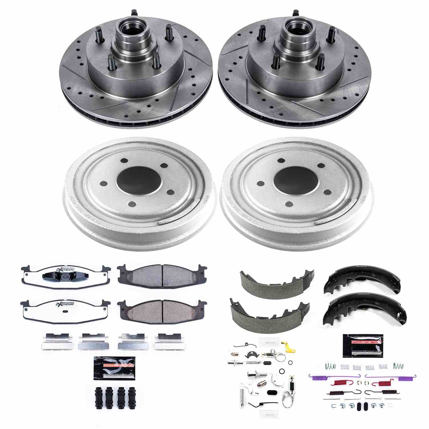 Power Stop 97-99 Ford E-150 Front & Rear Z36 Truck & Tow Brake Kit