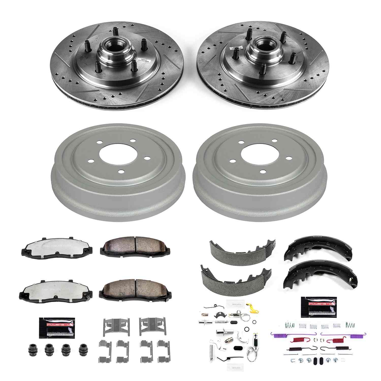 Power Stop 97-98 Ford F-150 Front & Rear Z36 Truck & Tow Brake Kit