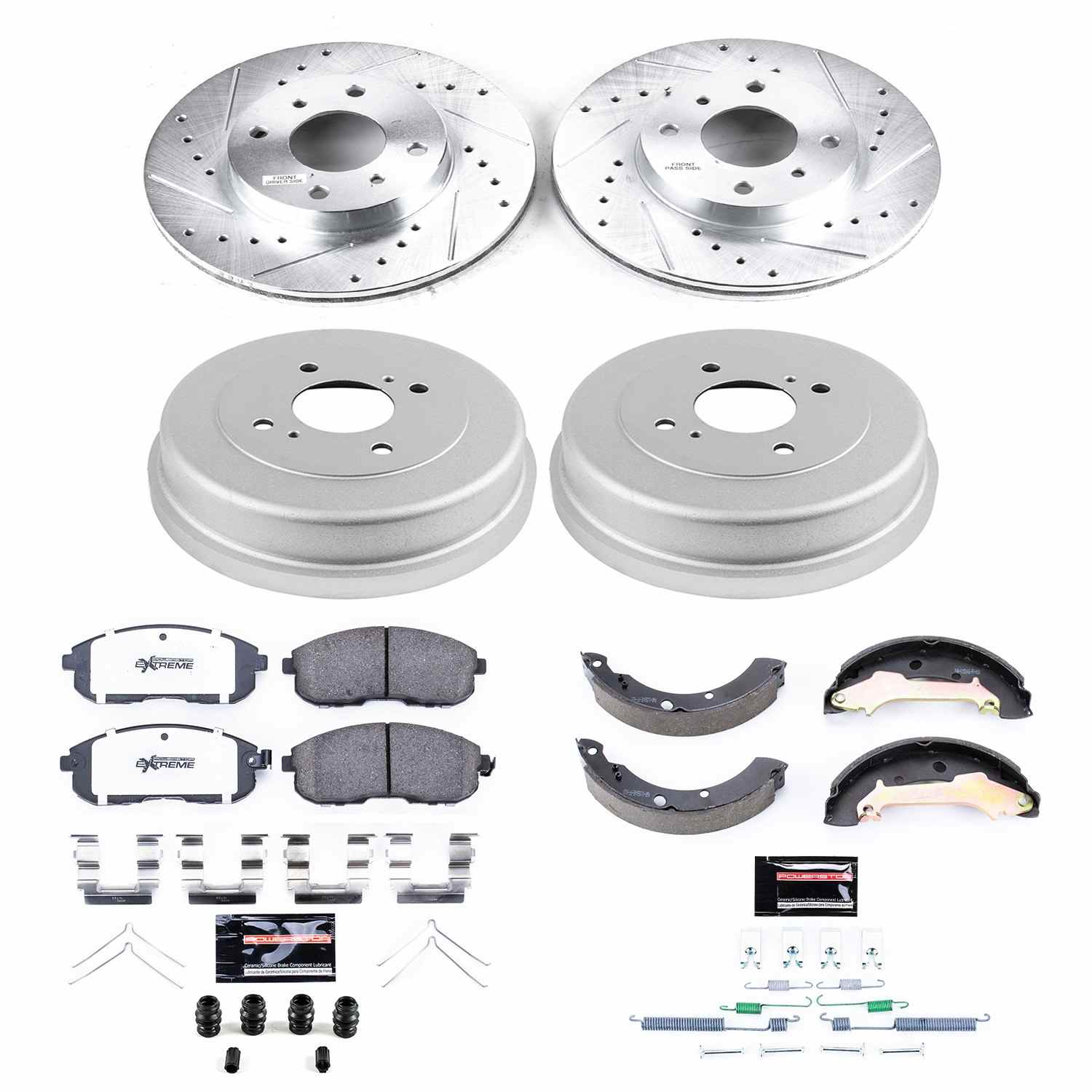 Power Stop 00-01 Nissan Altima Front & Rear Z26 Street Warrior Brake Kit