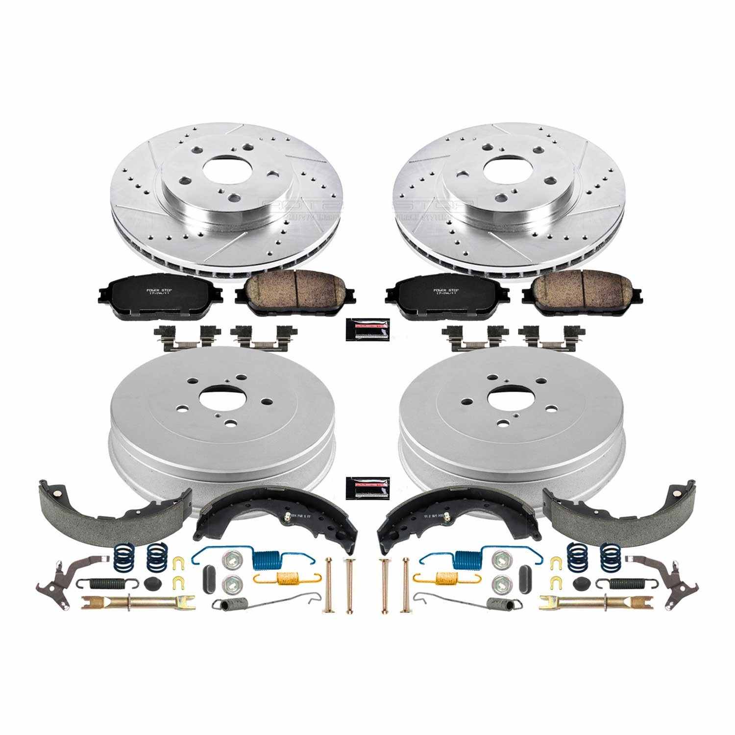 Power Stop 04-10 Toyota Sienna Front & Rear Z23 Evolution Sport Brake Kit