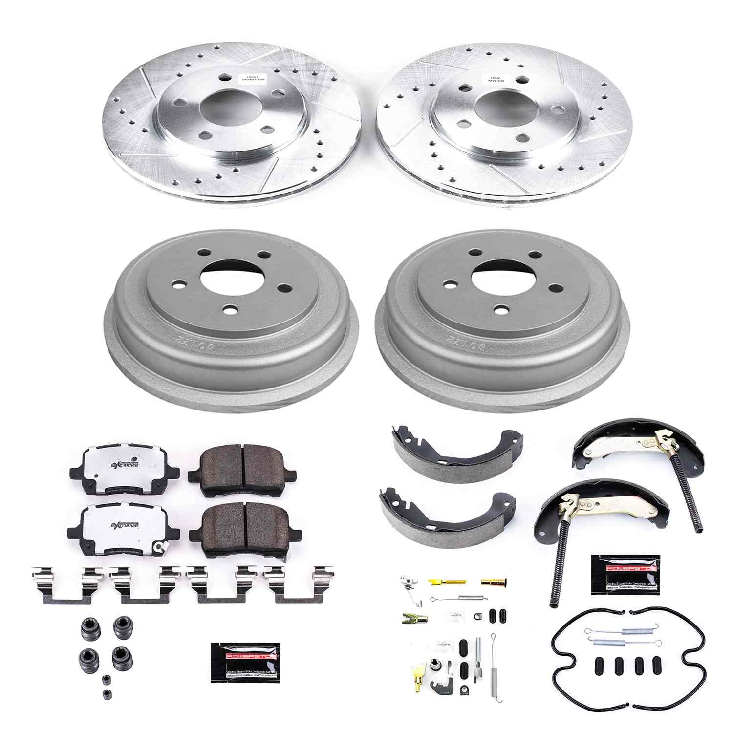 Power Stop 05-07 Chevrolet Malibu Front & Rear Z26 Street Warrior Brake Kit