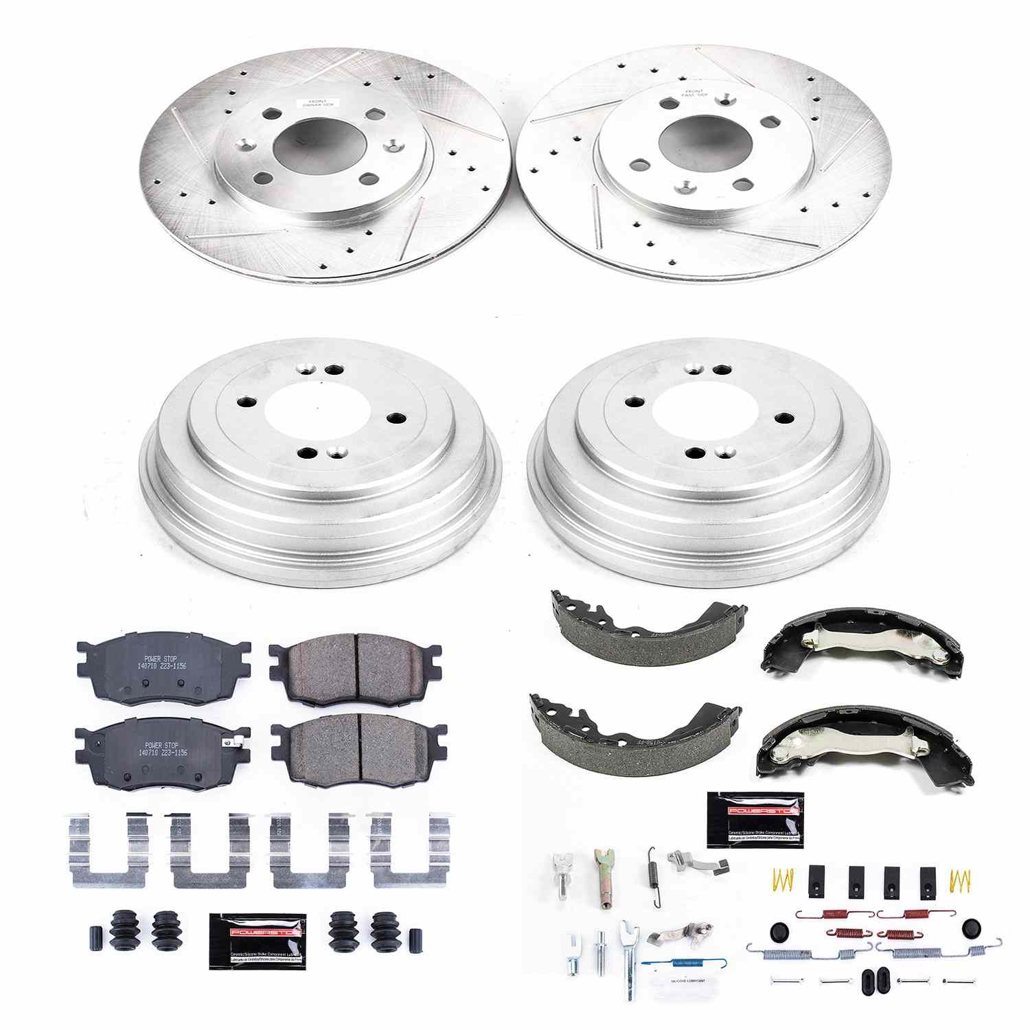 Power Stop 06-11 Hyundai Accent Front & Rear Z23 Evolution Sport Brake Kit