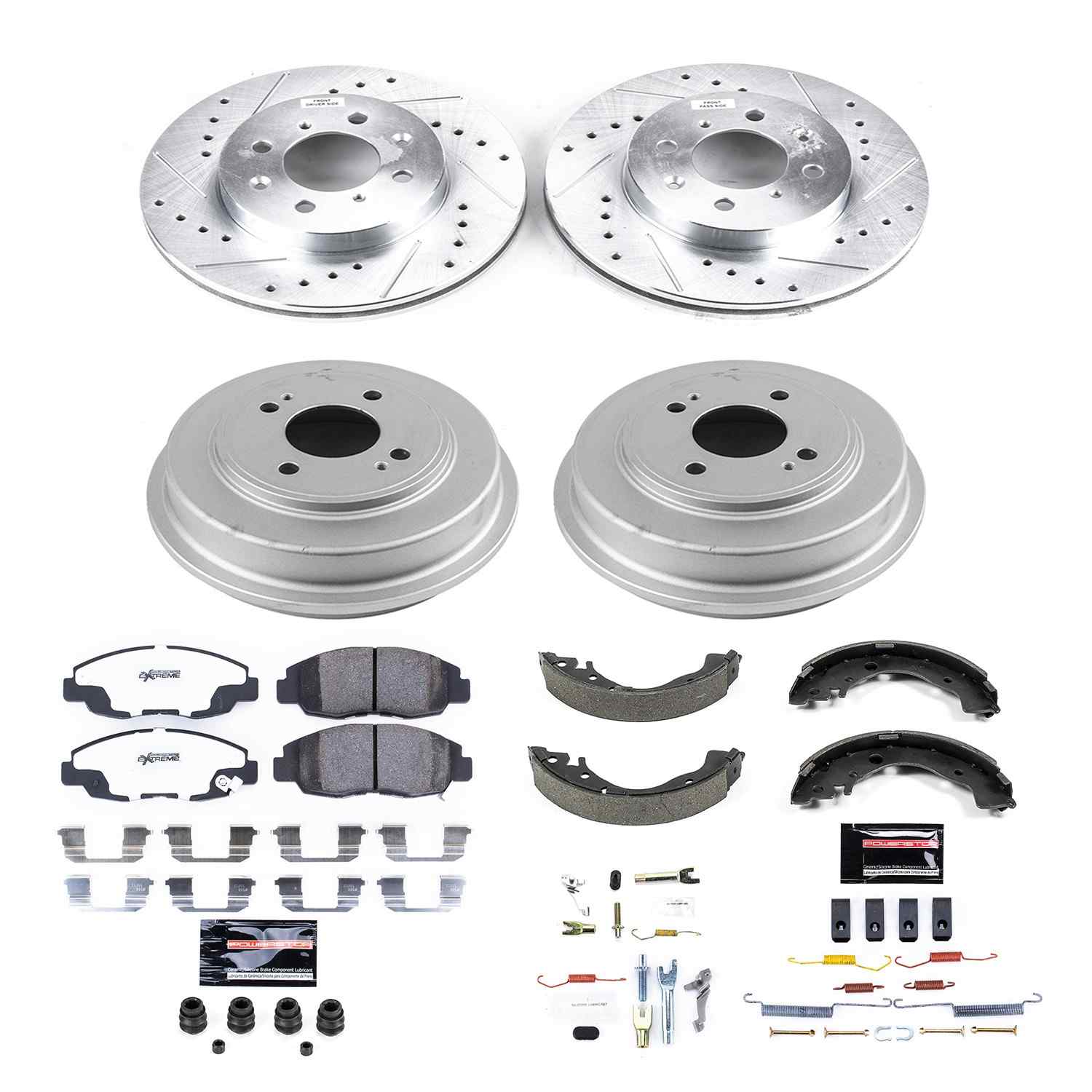 Power Stop 10-14 Honda Insight Front & Rear Z26 Street Warrior Brake Kit