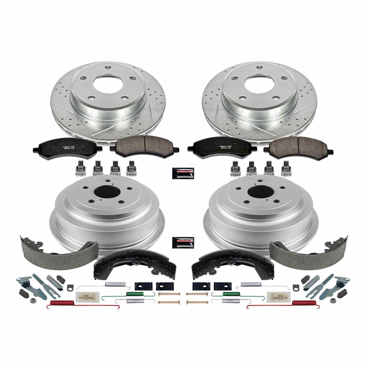 Power Stop 05-10 Dodge Dakota Front & Rear Z23 Evolution Sport Brake Kit