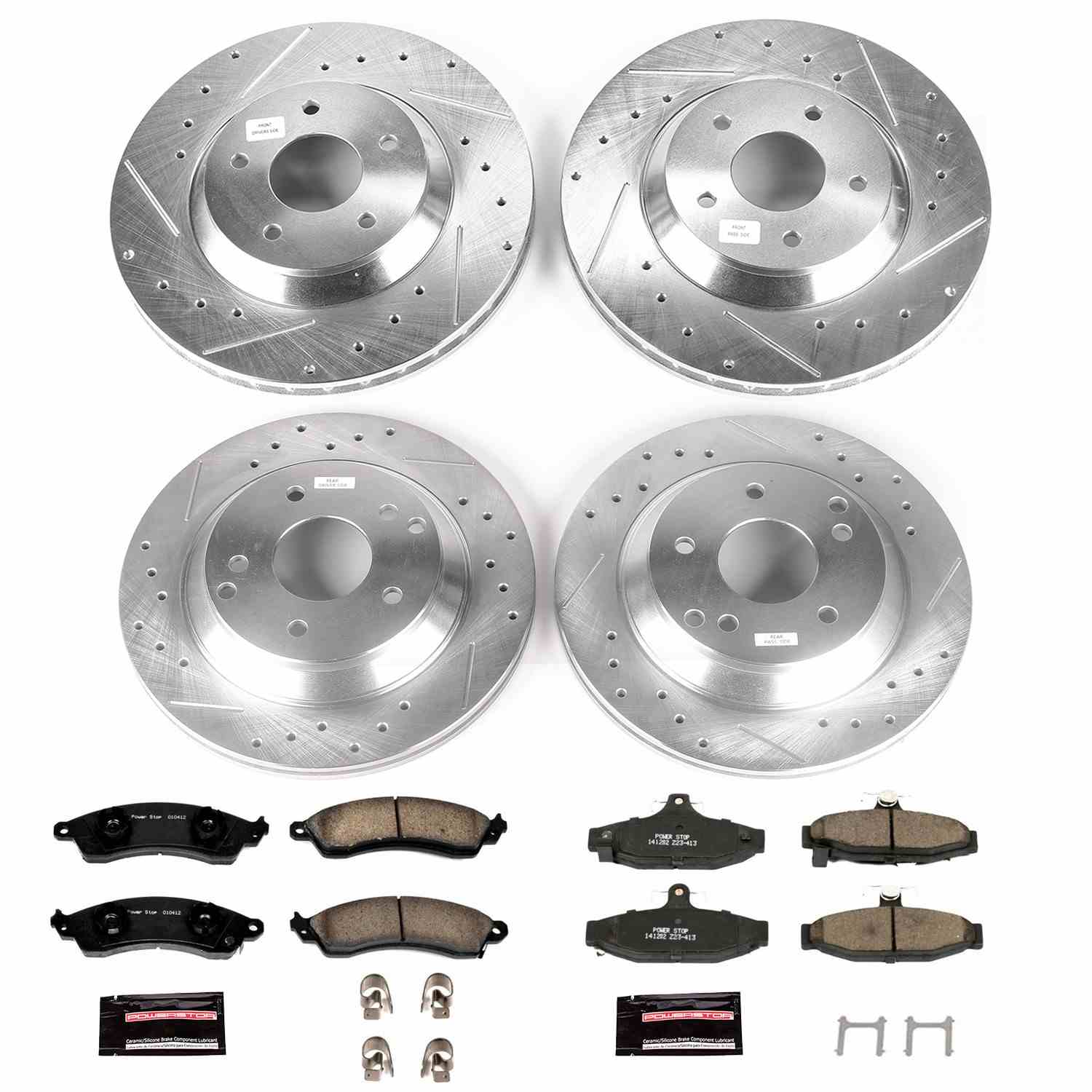 Power Stop 88-96 Chevrolet Corvette Front & Rear Z23 Evolution Sport Brake Kit