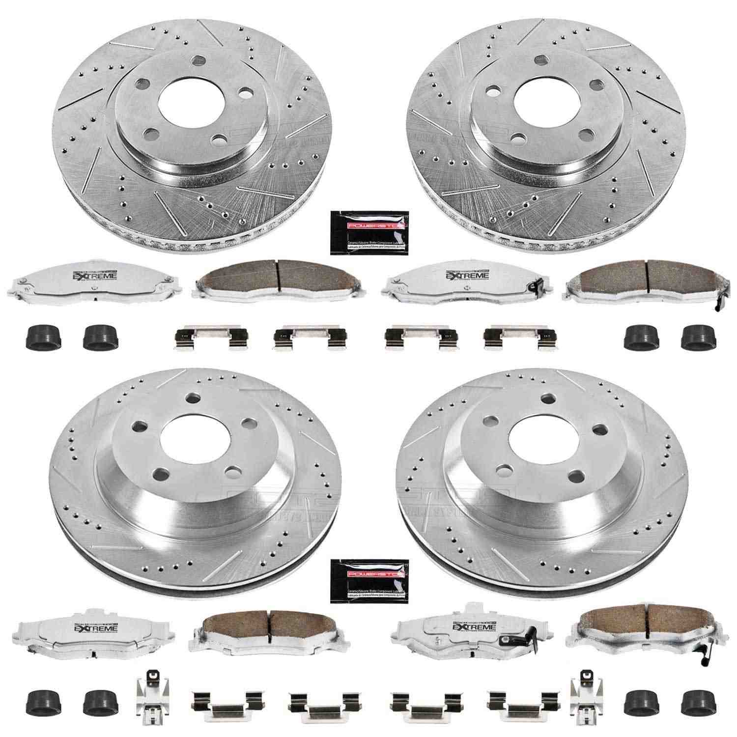 Power Stop 98-02 Chevrolet Camaro Front & Rear Z26 Street Warrior Brake Kit