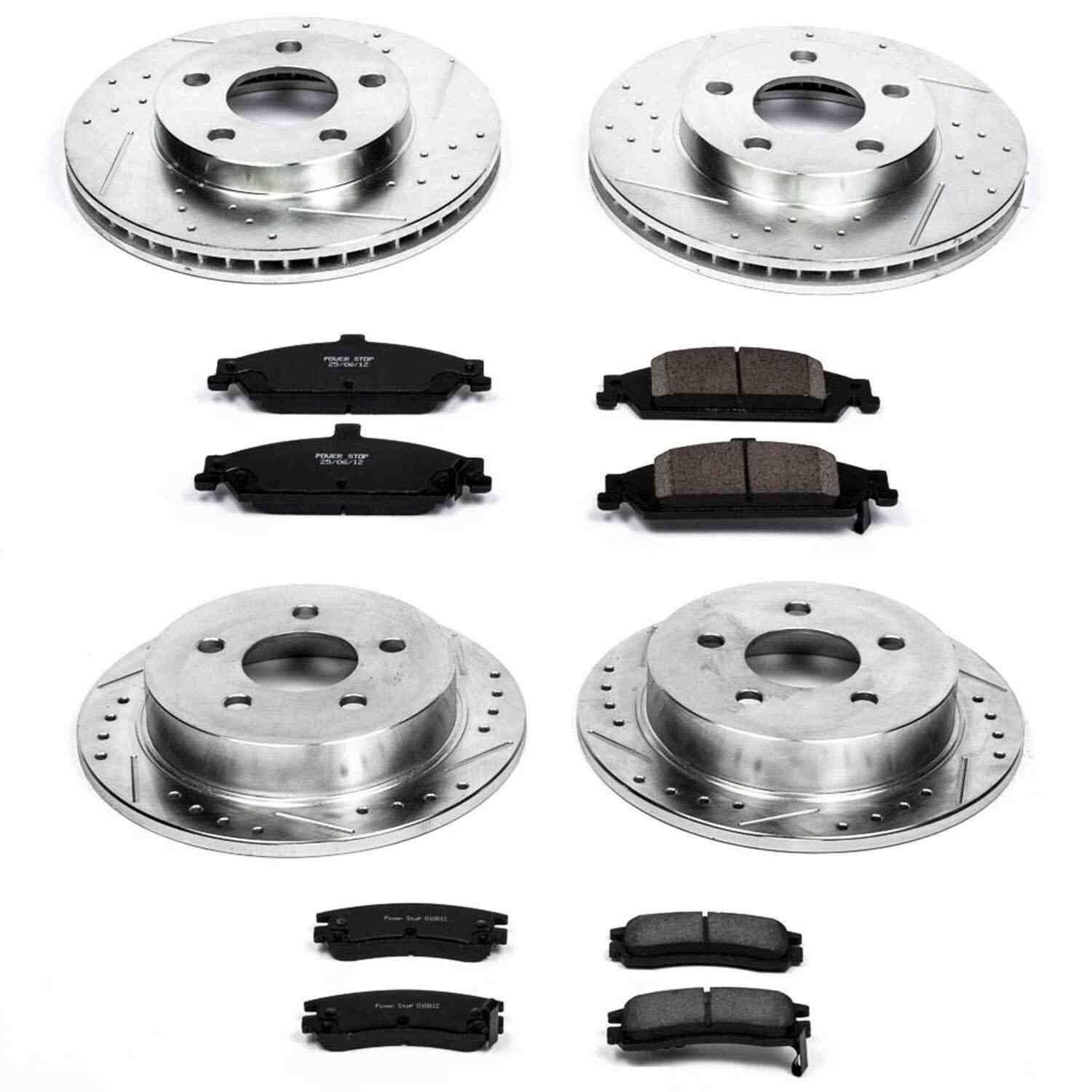 Power Stop 99-04 Oldsmobile Alero Front & Rear Z23 Evolution Sport Brake Kit