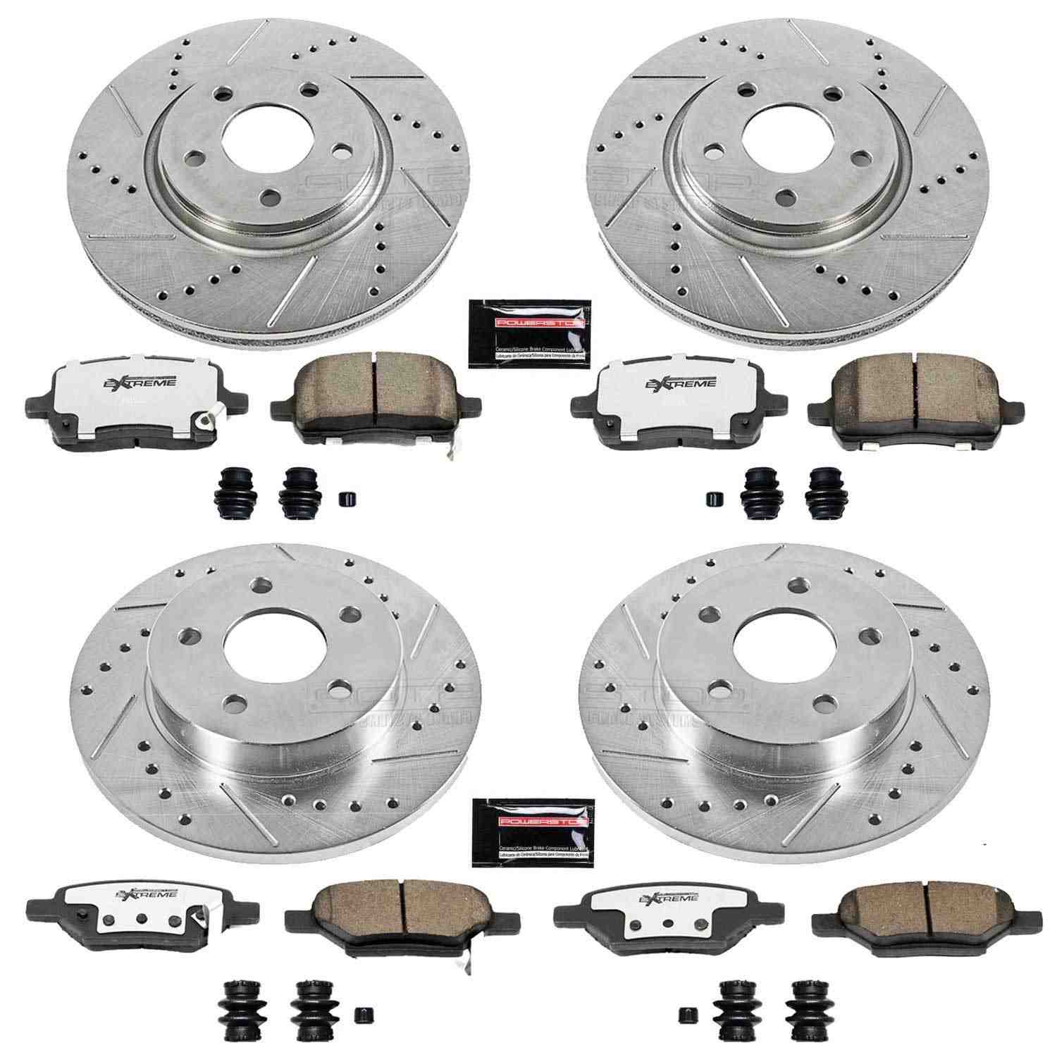 Power Stop 05-06 Chevrolet Cobalt Front & Rear Z26 Street Warrior Brake Kit
