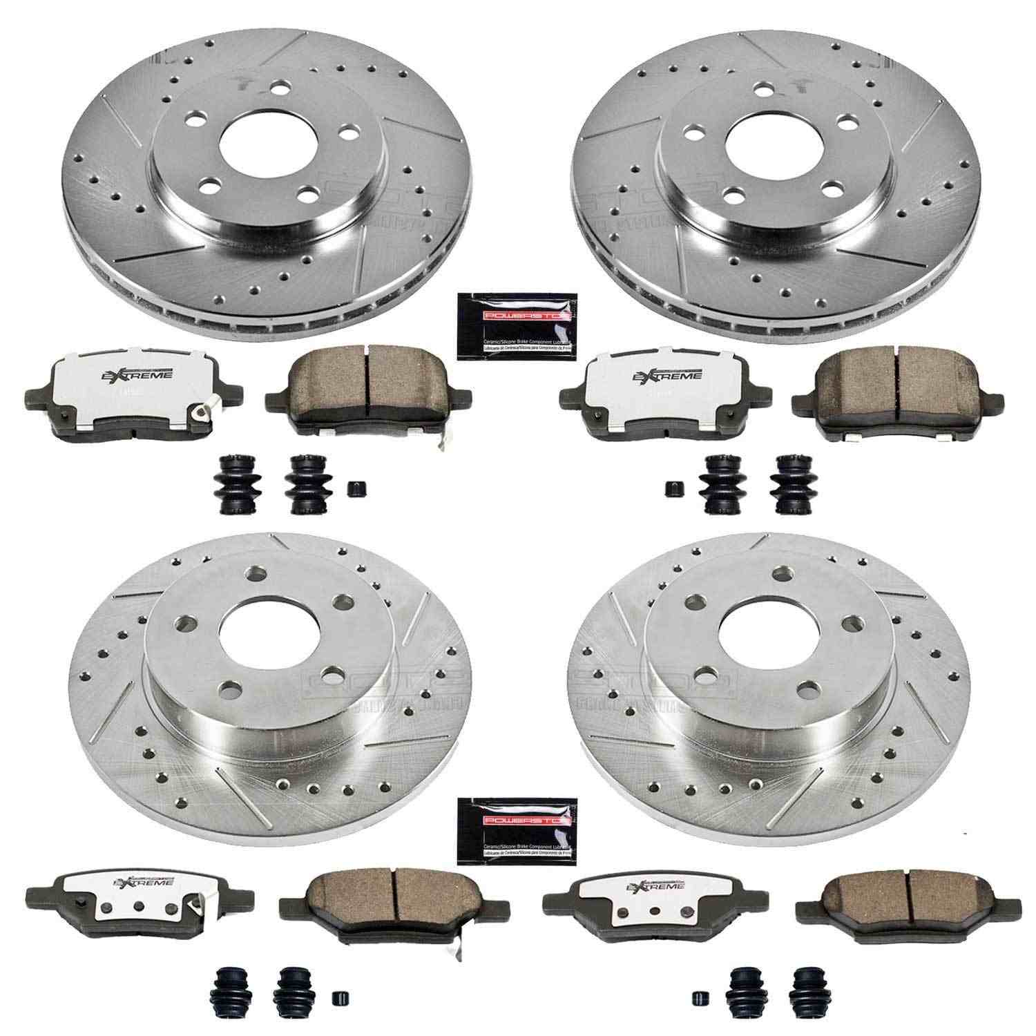 Power Stop 04-08 Chevrolet Malibu Front & Rear Z26 Street Warrior Brake Kit