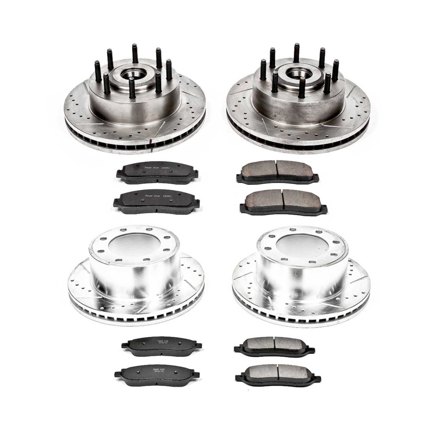 Power Stop 05-07 Ford F-350 Super Duty Front & Rear Z23 Evolution Brake Kit