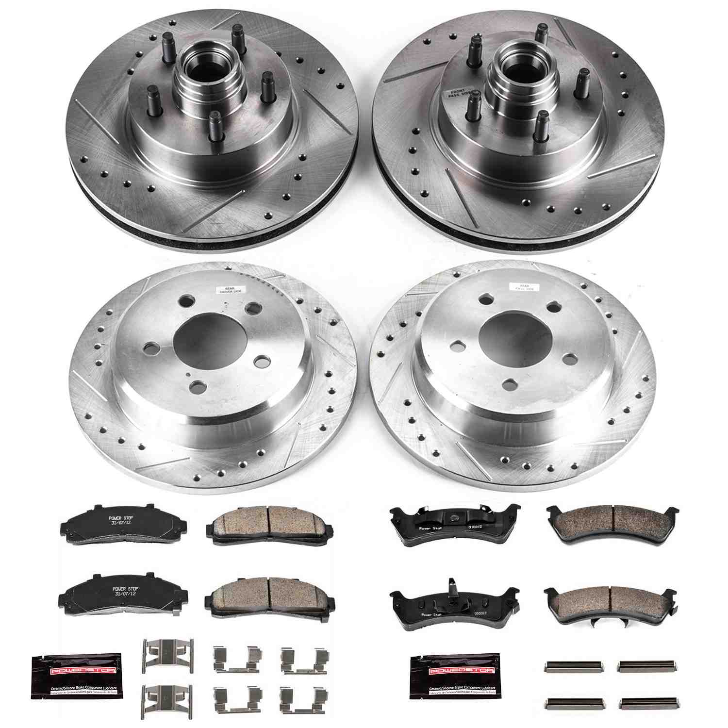 Power Stop 95-01 Ford Explorer Front & Rear Z23 Evolution Sport Brake Kit