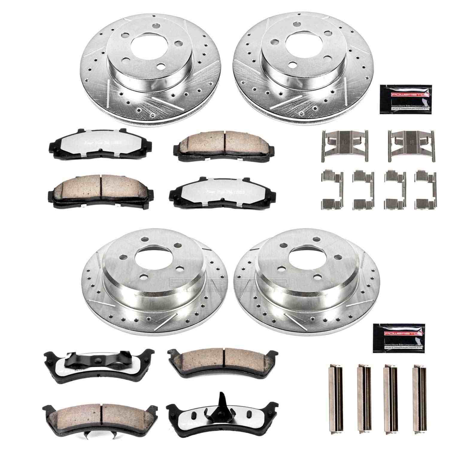Power Stop 95-01 Ford Explorer Front & Rear Z36 Truck & Tow Brake Kit
