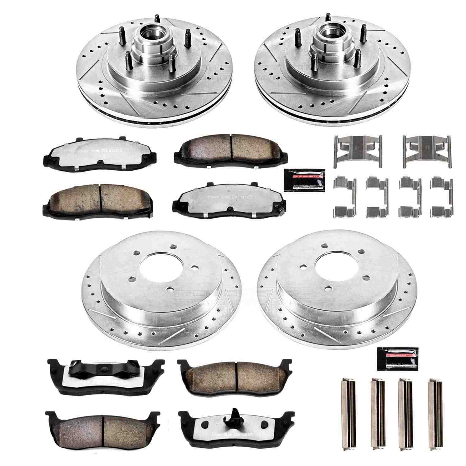 Power Stop 99-00 Ford F-150 Front & Rear Z36 Truck & Tow Brake Kit