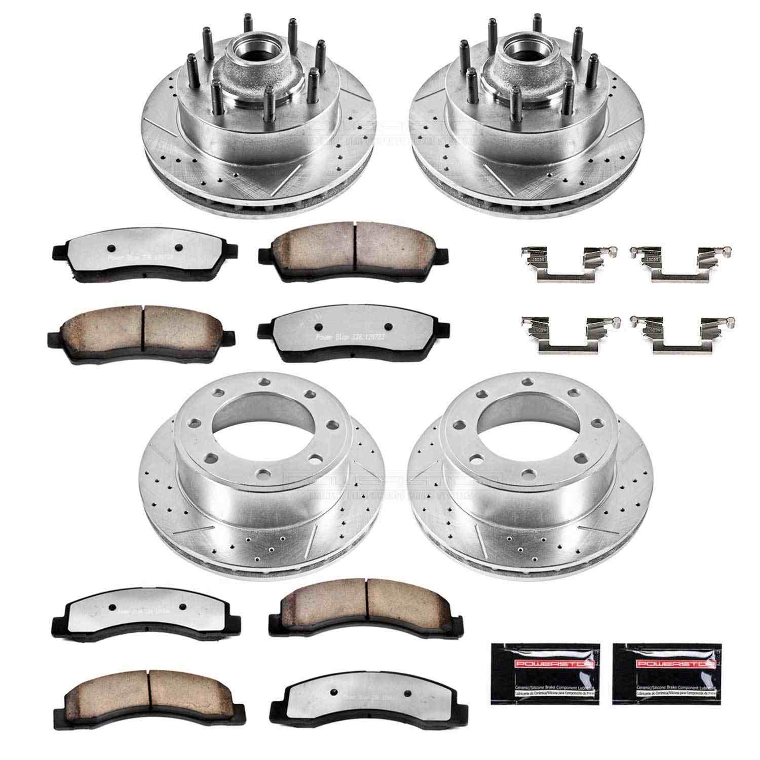 Power Stop 00-02 Ford Excursion Front & Rear Z36 Truck & Tow Brake Kit