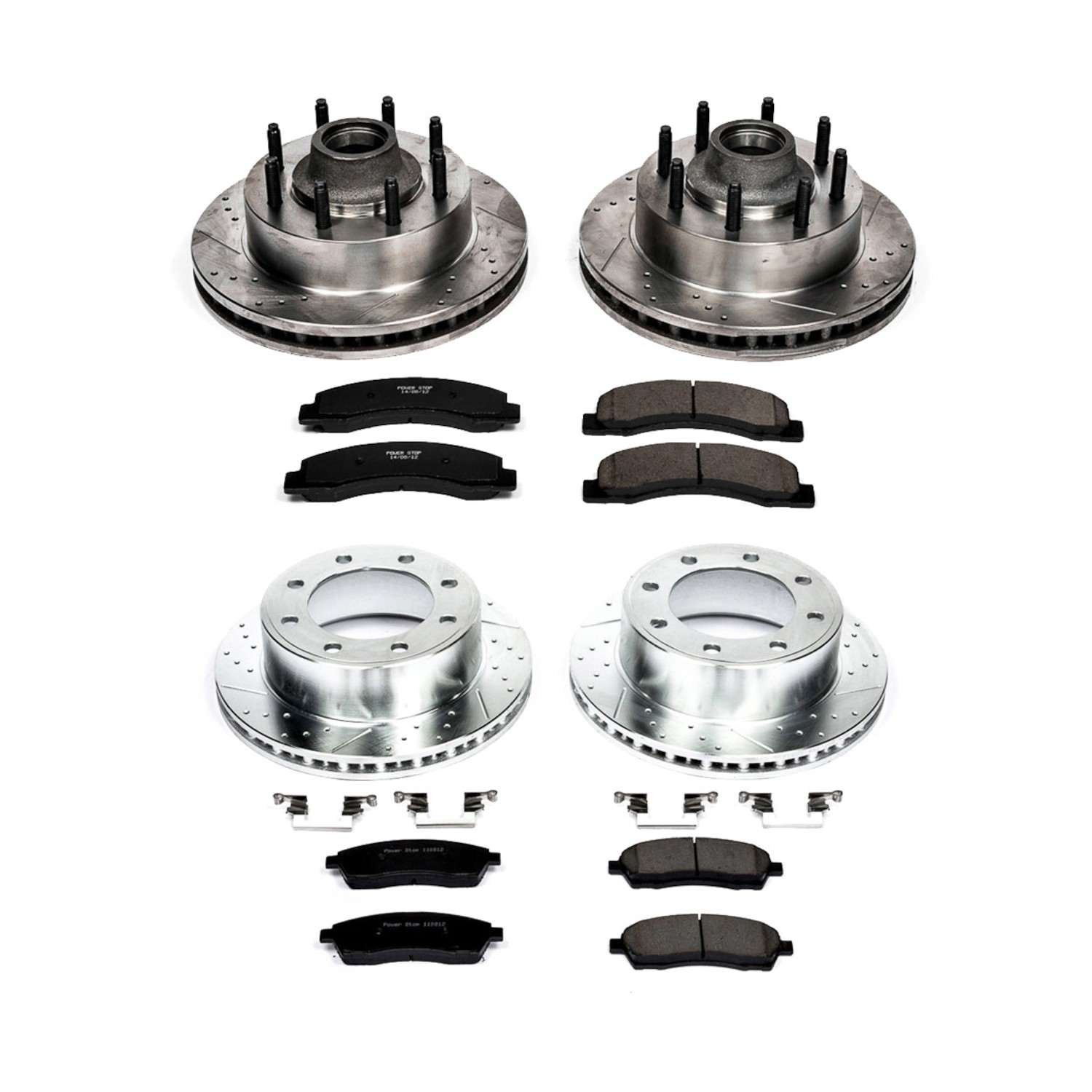 Power Stop 00-02 Ford Excursion Front & Rear Z23 Evolution Brake Kit