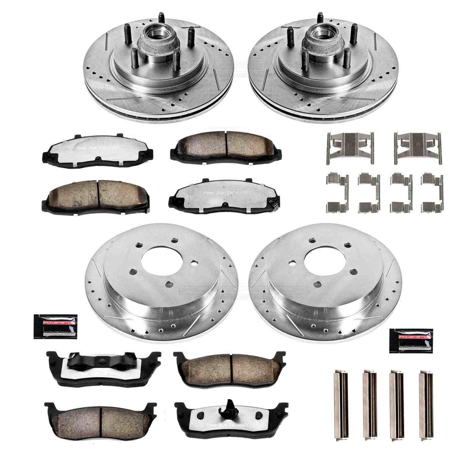 Power Stop 00-03 Ford F-150 Front & Rear Z36 Truck & Tow Brake Kit